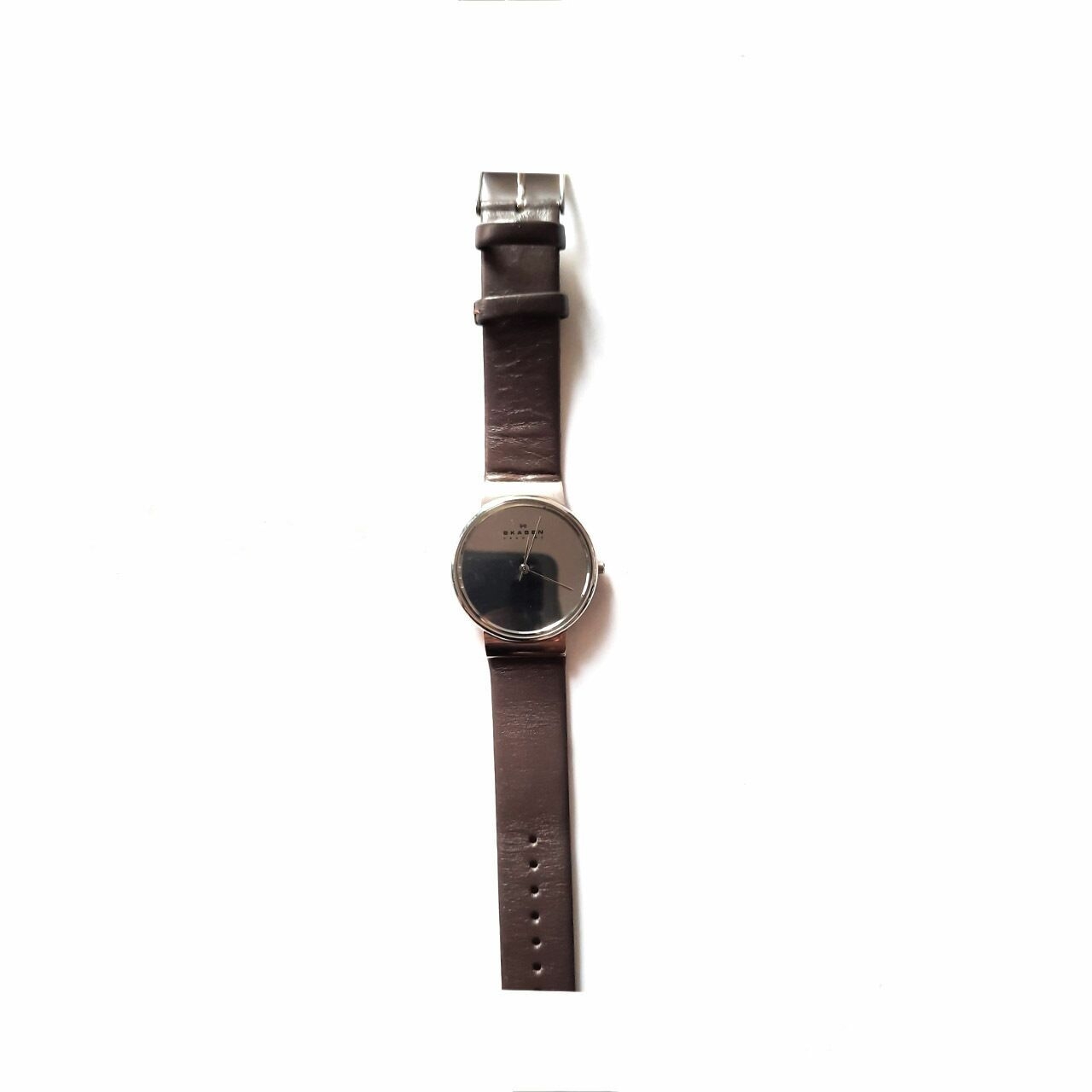 Jam Tangan Skagen Brown Minimalist Watch 