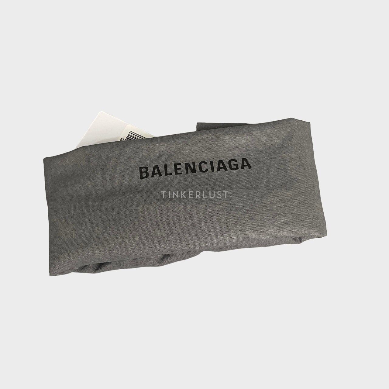 Balenciaga Extra Supple Calfskin Crocodile Embossed Le Cagole Shoulder Bag XS Nude Beige 