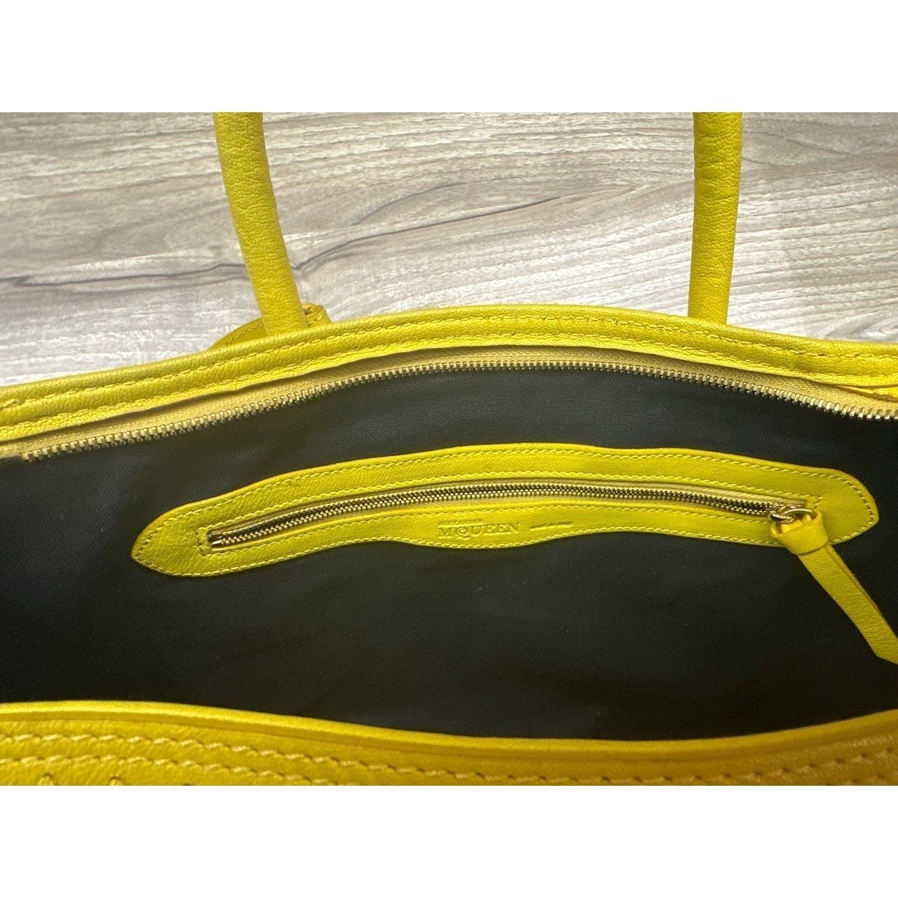 Alexander McQueen Yellow & Caramel Handbag