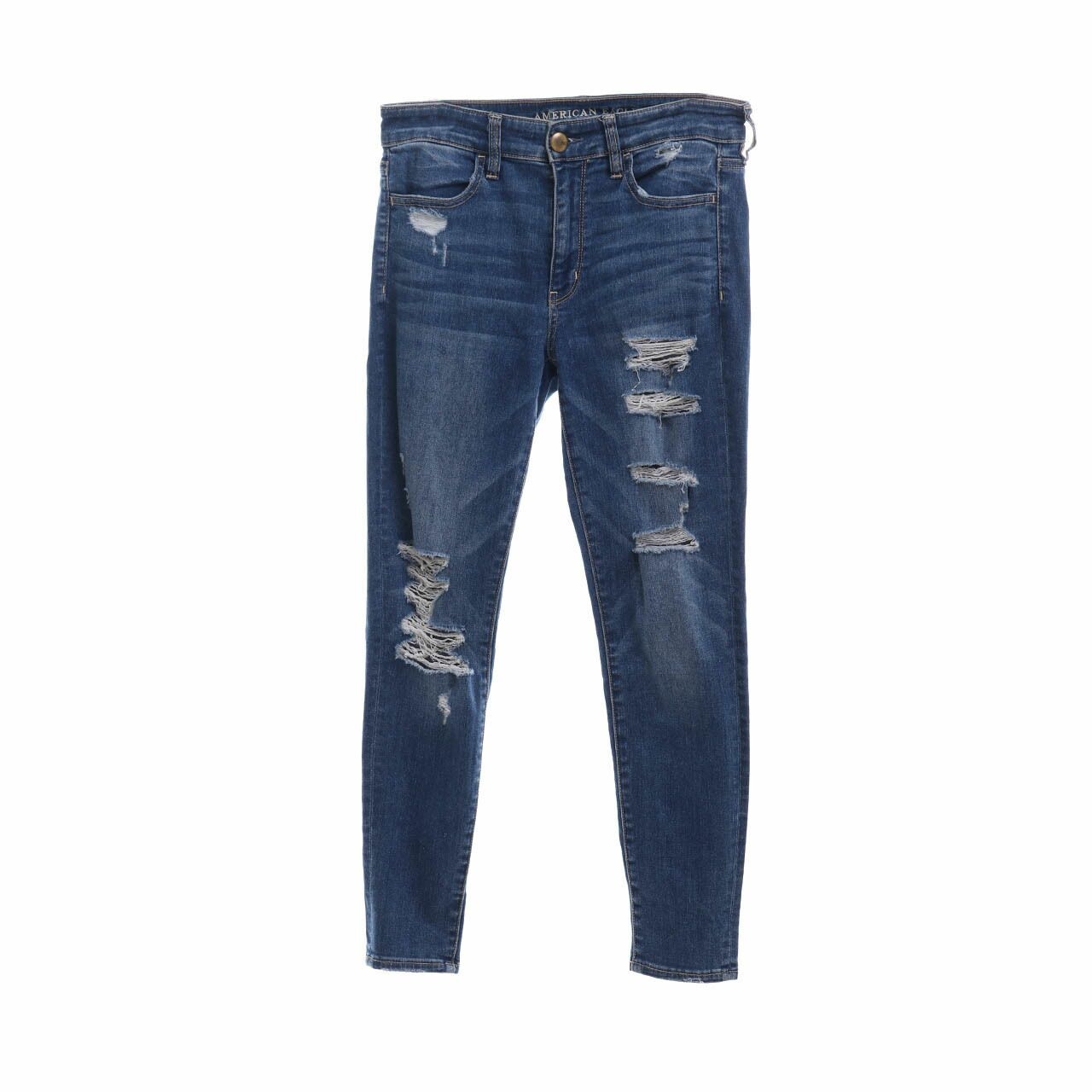 american-eagle-oufitters Blue Ripped Long Pants 