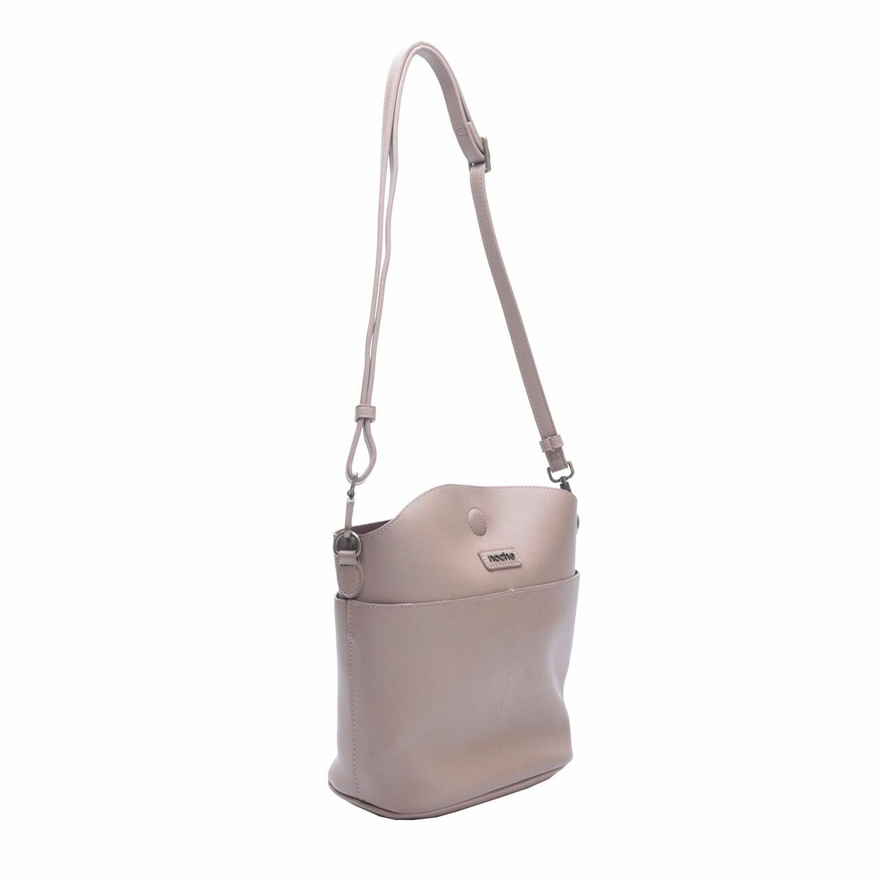 Noche Taupe Leather Sling Bag