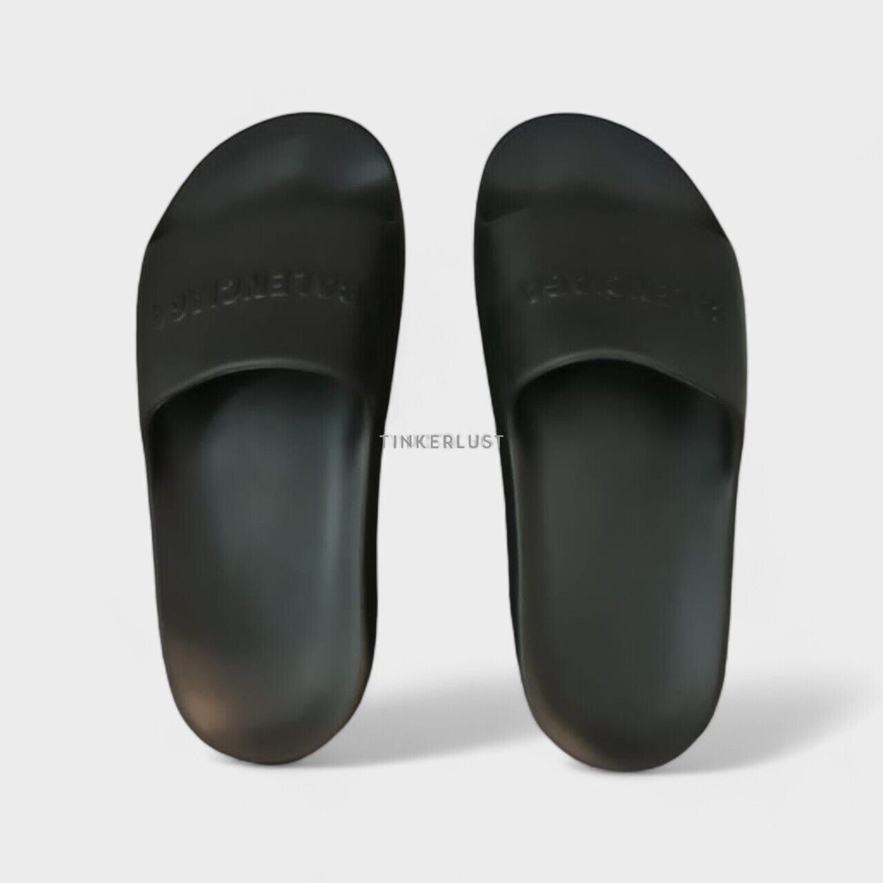 Balenciaga Chunky Slide Black Rubber Sandals