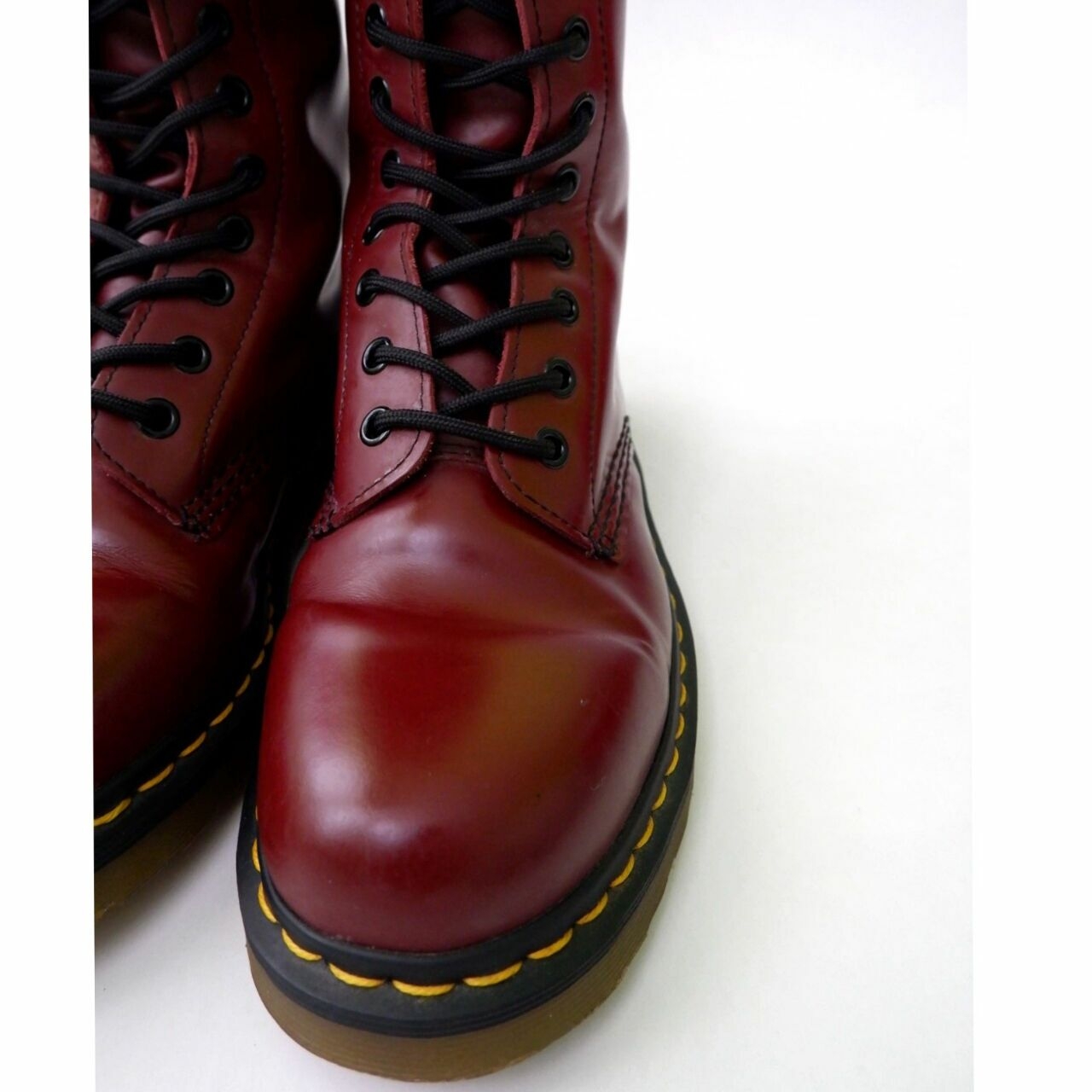 Dr. Martens Red Plaid Boots