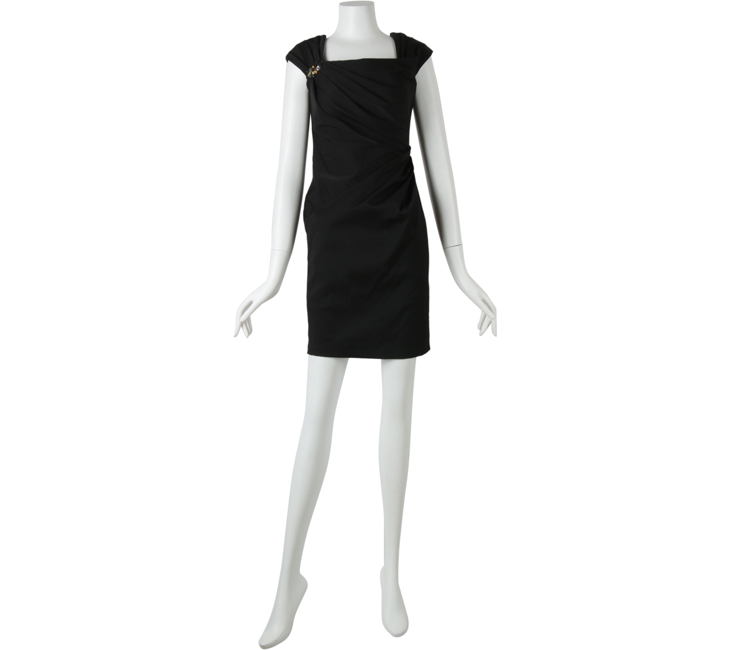 Tadashi Shoji Black Sleeveless Mini Dress