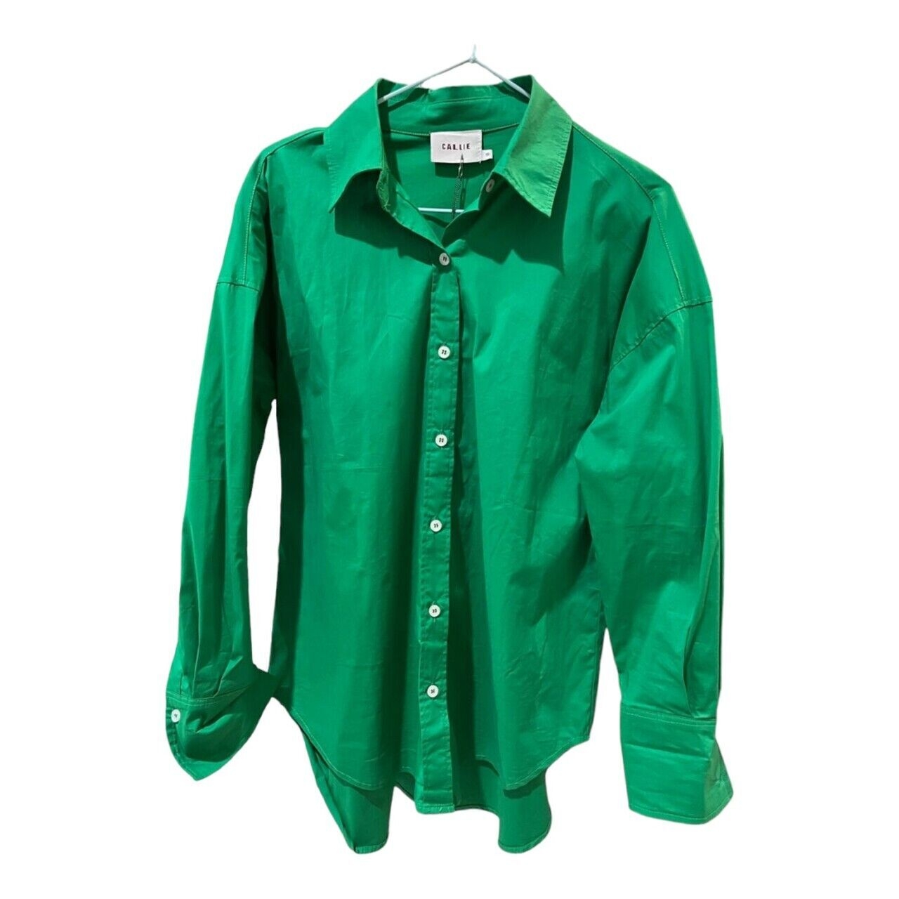 Callie Cotton Green Shirt