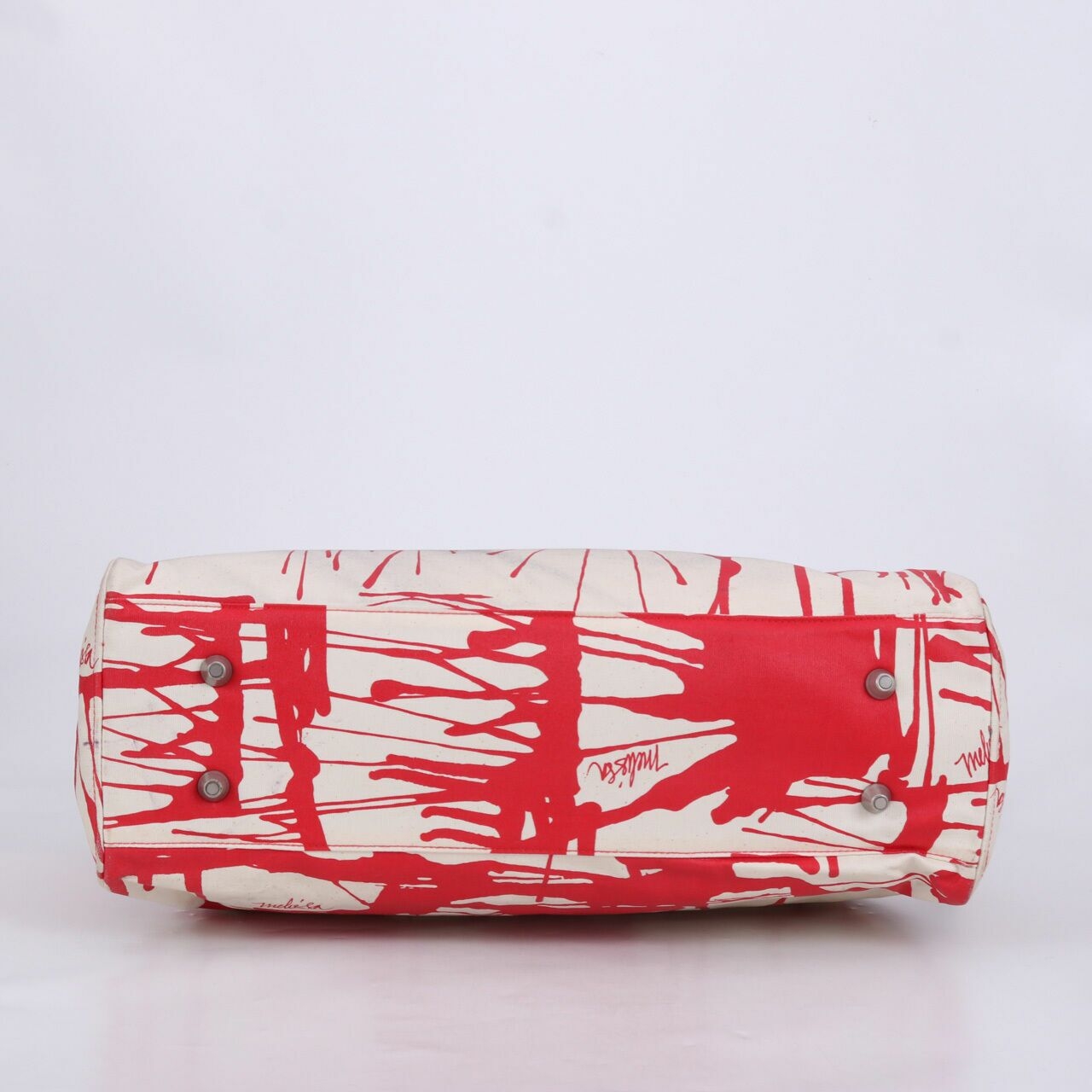 Tulisan Red & White Satchel Bag