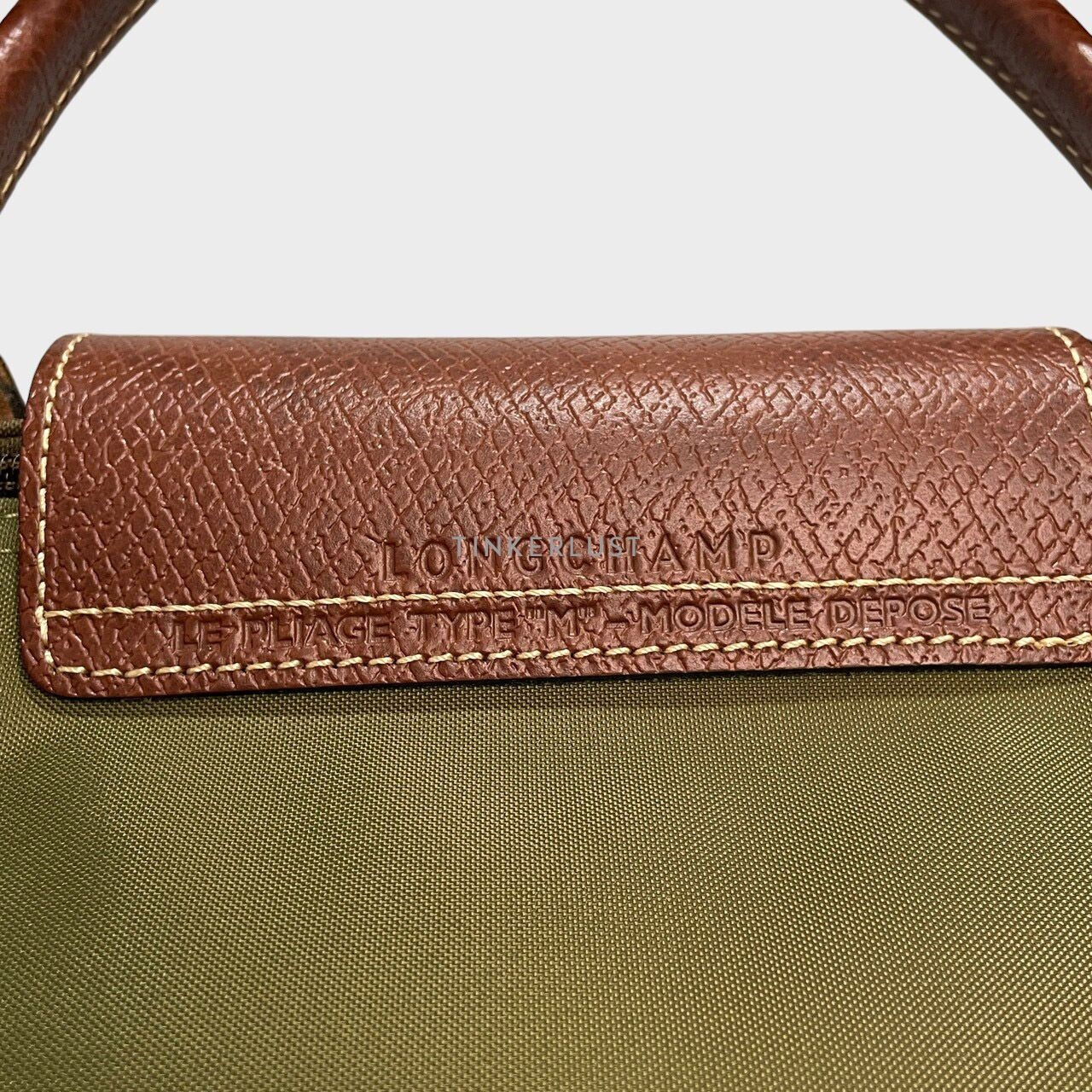 Longchamp Le Pliage Nylon Top-Handle Green Handbag
