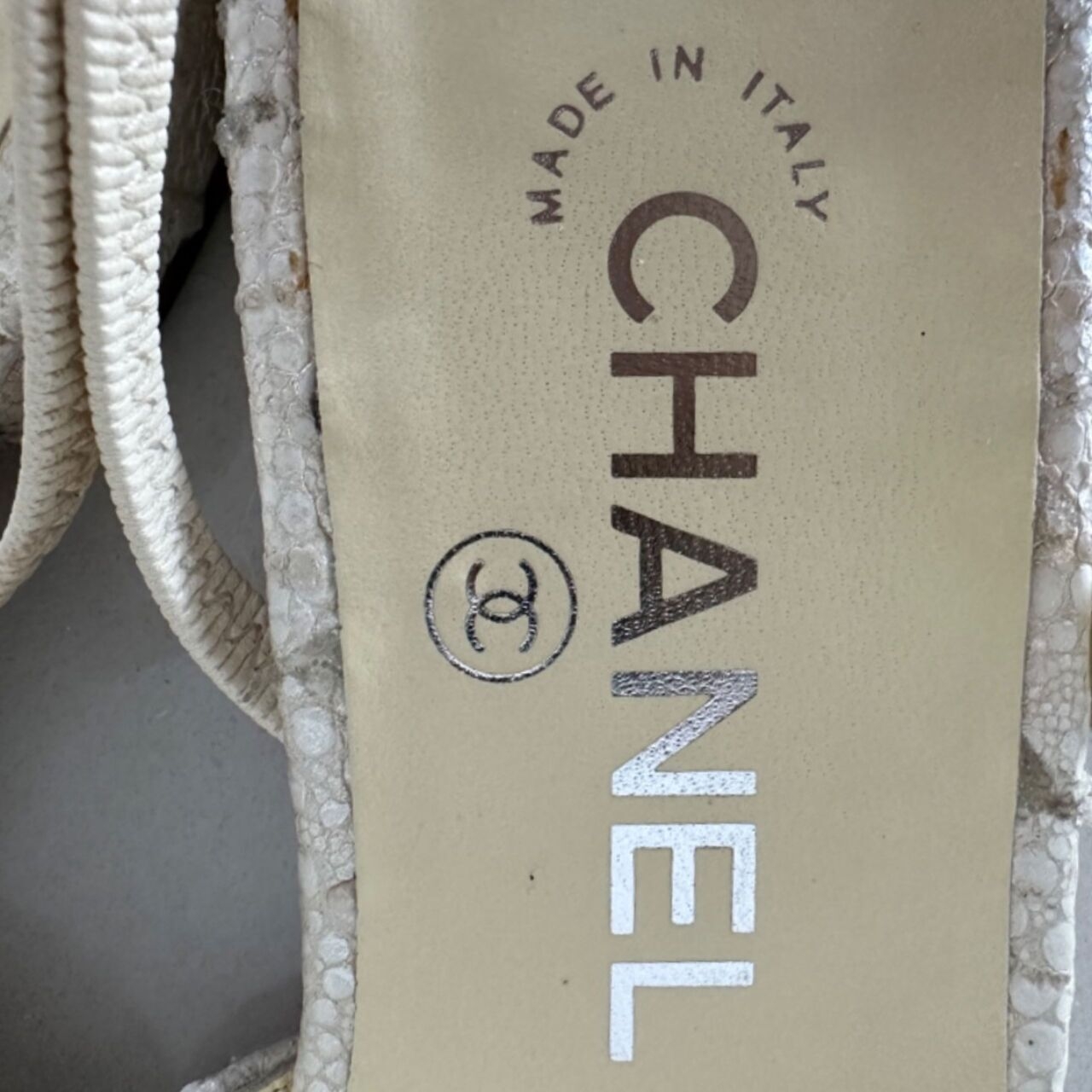 Chanel Cap Toe CC Slingback Black & White Leather Flats