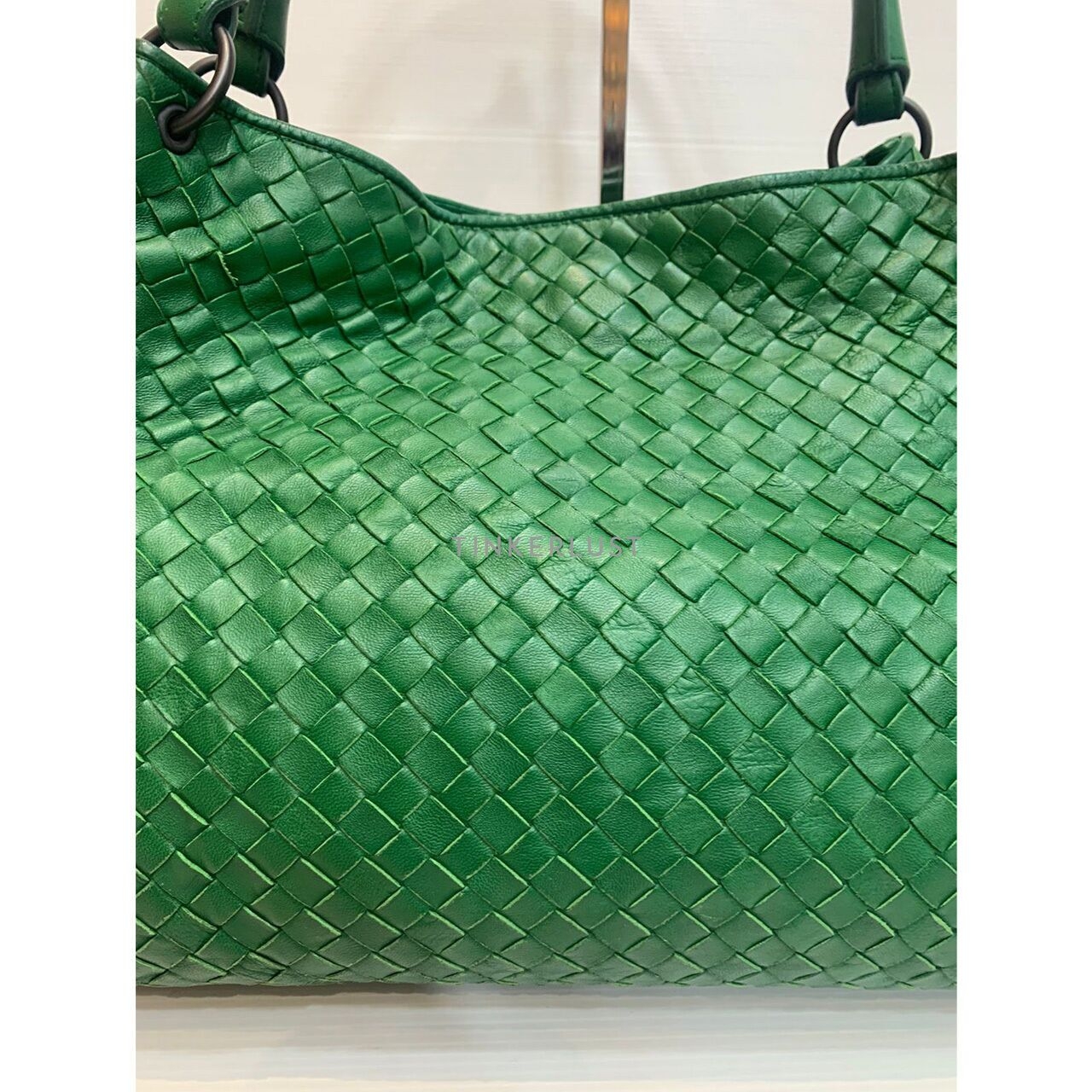 Bottega Veneta Parachute Intrecciato Green RHW Shoulder Bag