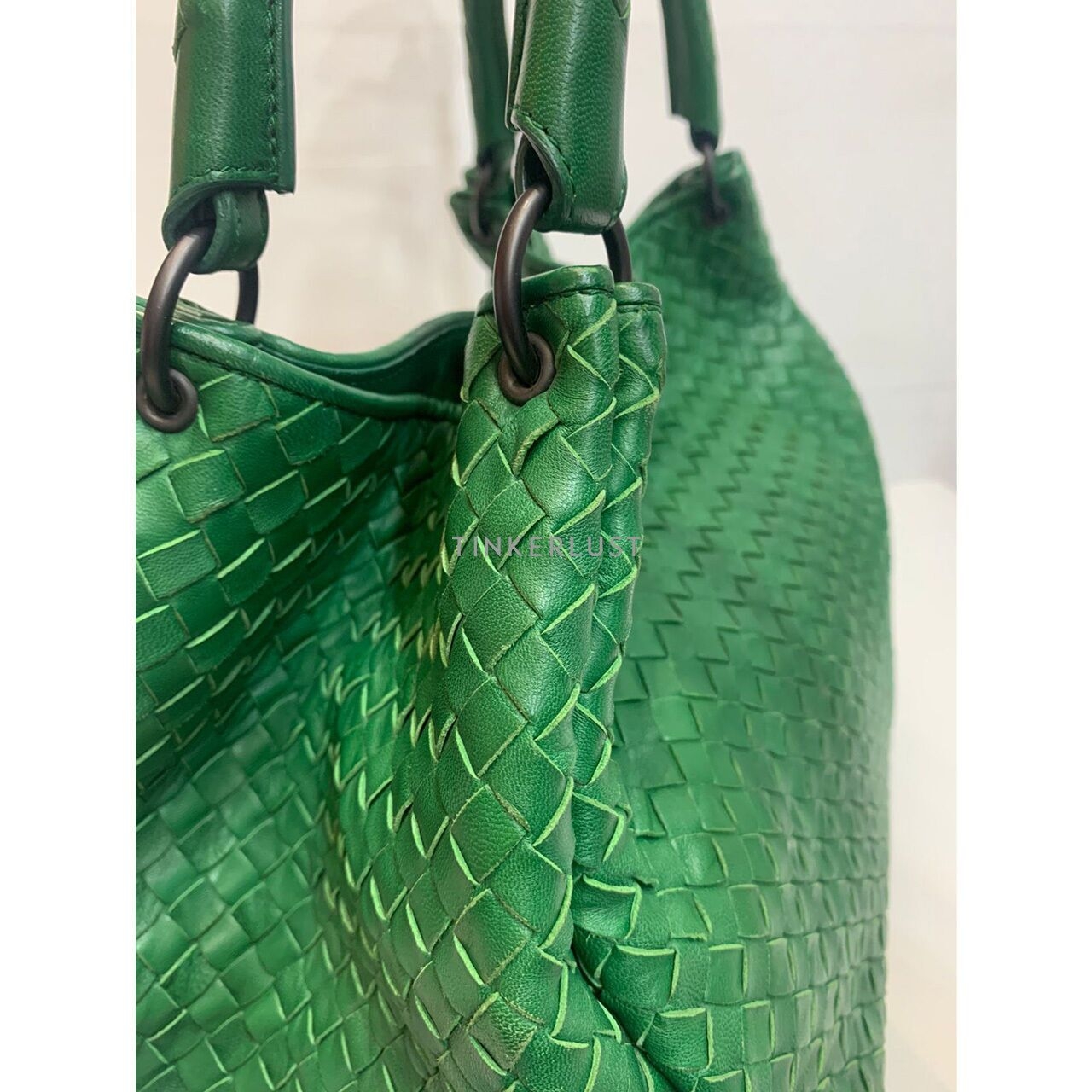 Bottega Veneta Parachute Intrecciato Green RHW Shoulder Bag