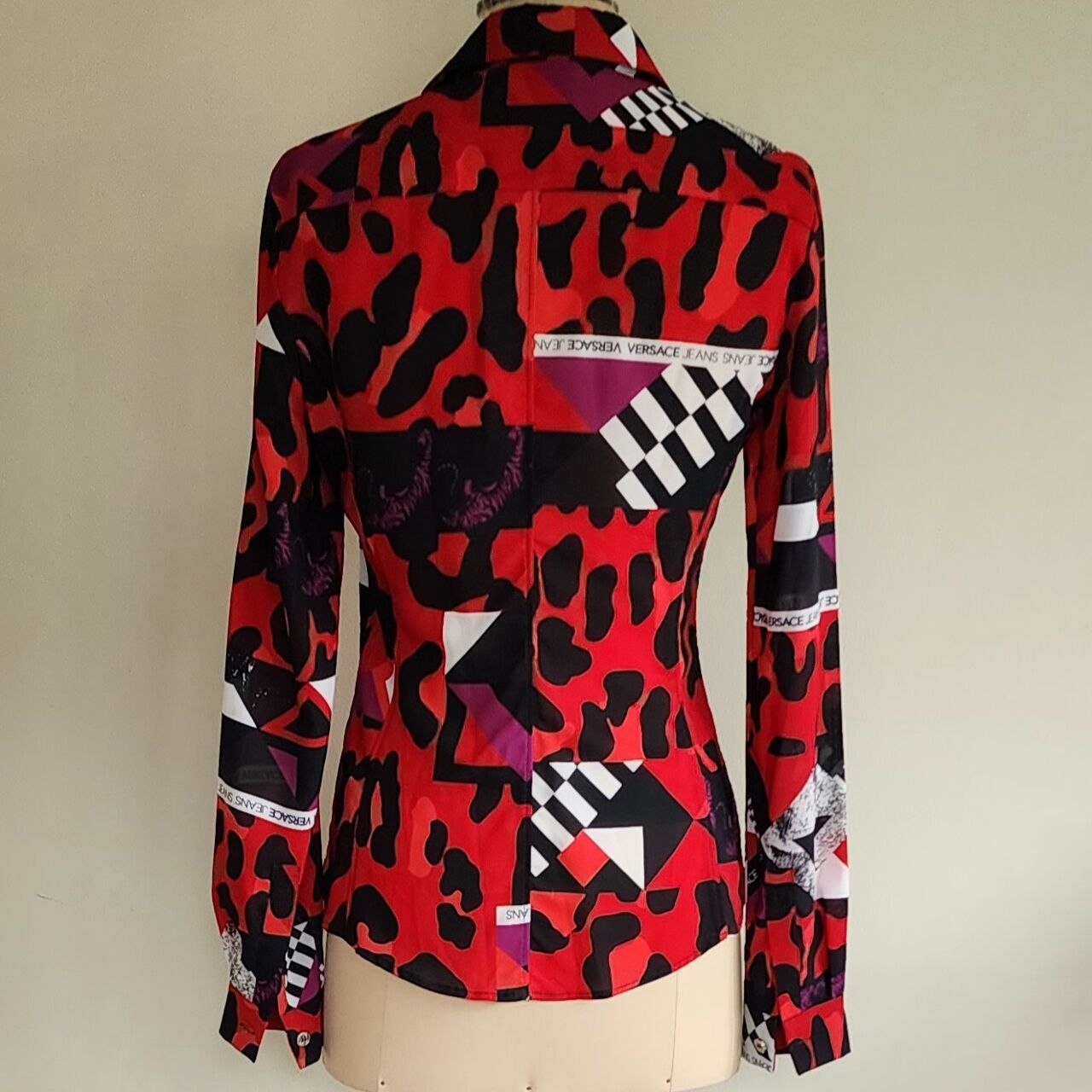 Versace Jeans Couture Animal Print Blouse