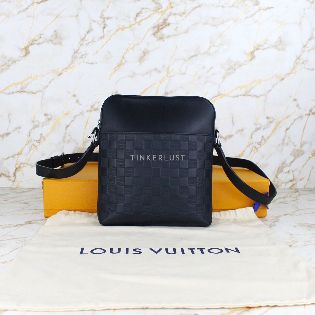 Louis Vuitton Infini Damier District Pochette Sling Bag