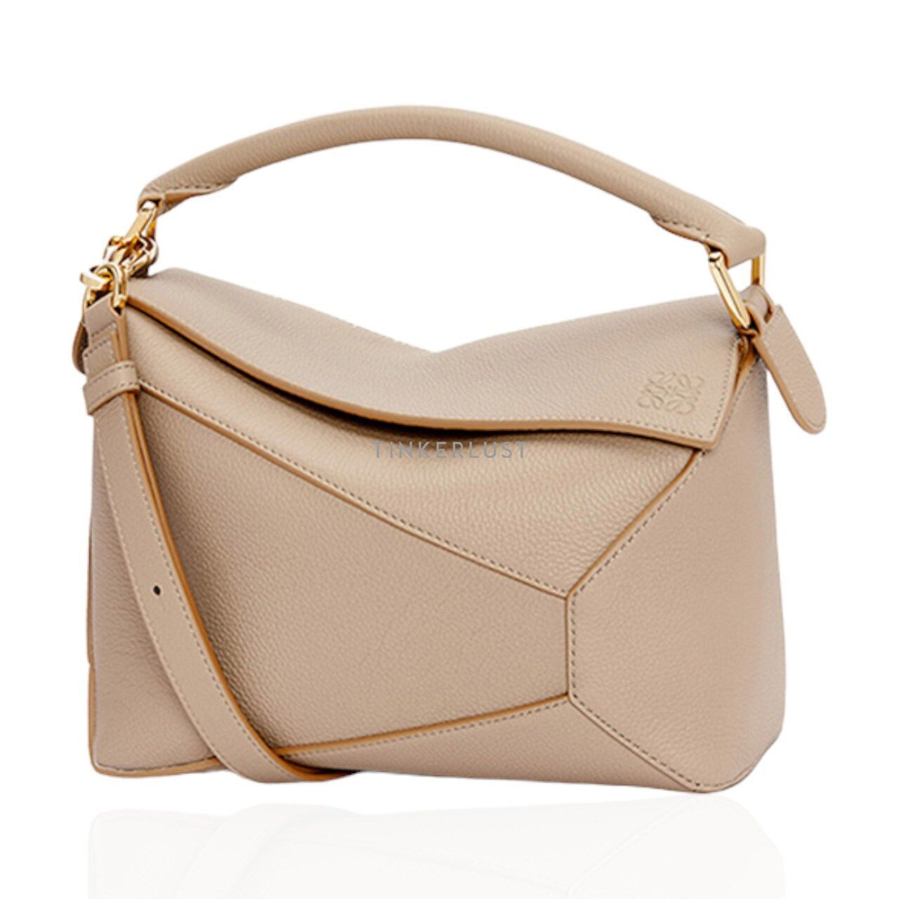 Loewe Small Puzzle Edge Bag in Sand Soft Grained Calfskin