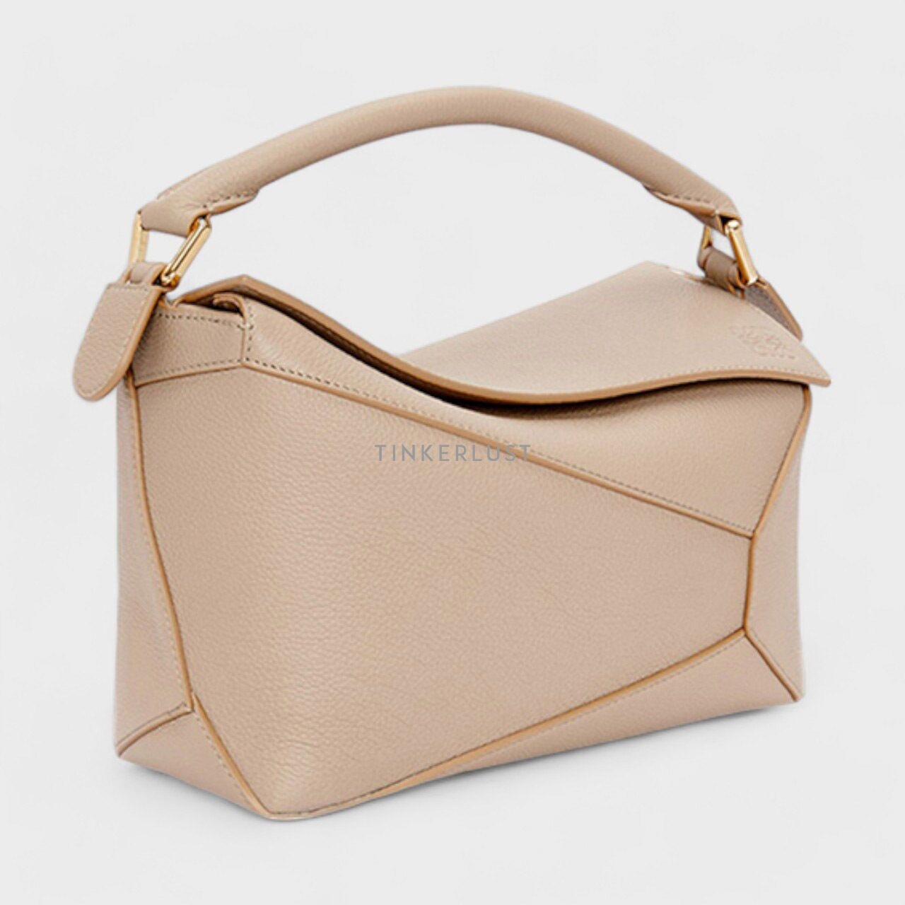 Loewe Small Puzzle Edge Bag in Sand Soft Grained Calfskin