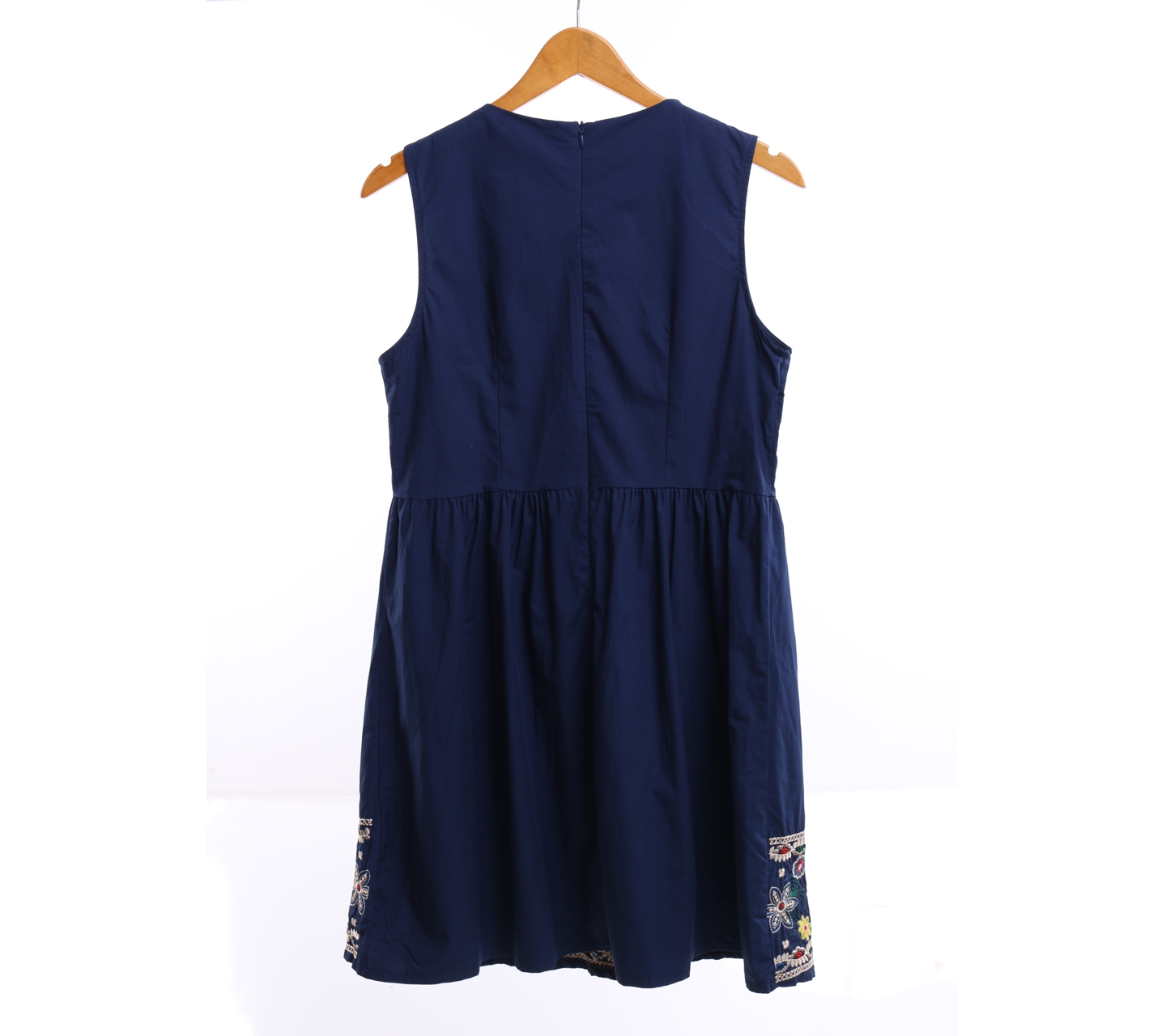 Arithalia Dark Blue Patterned Mini Dress