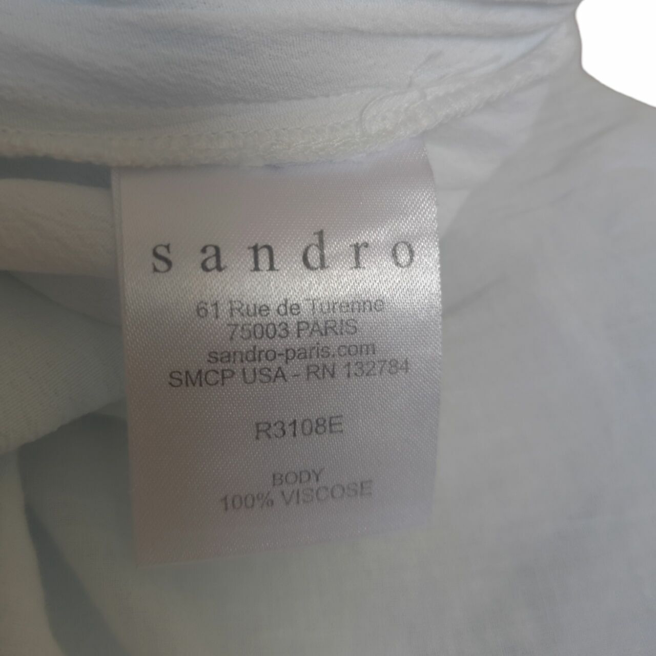 Sandro Blue & White Midi Dress