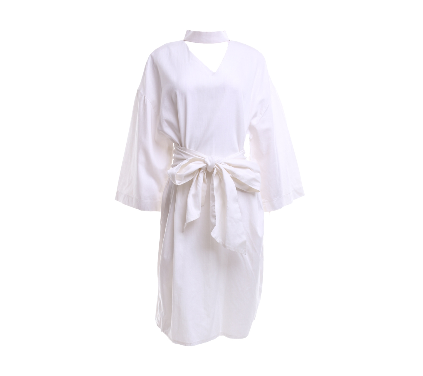 Austere By Tri Handoko Off White Midi Dress