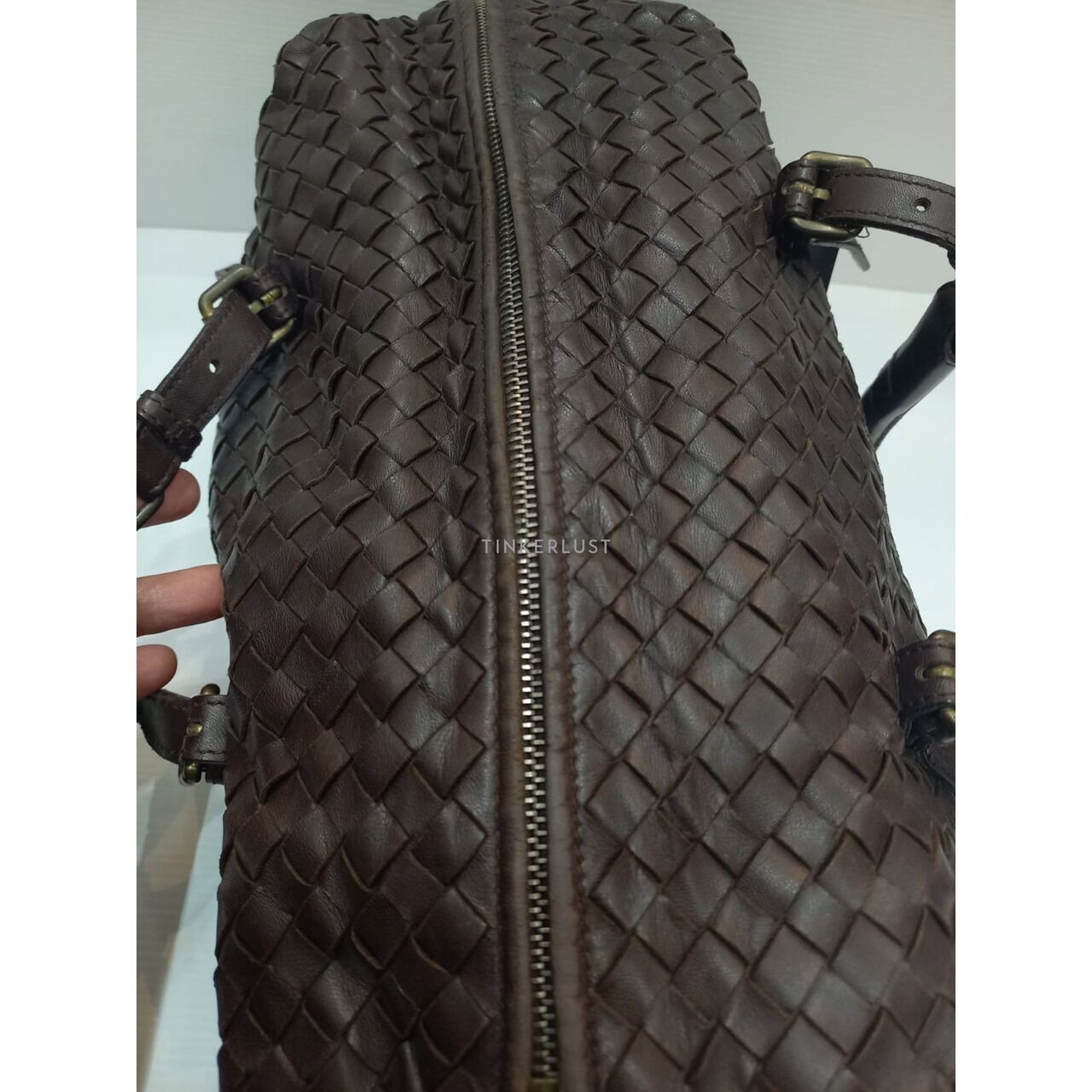 Bottega Veneta Intrecciato Leather Brown Handbag