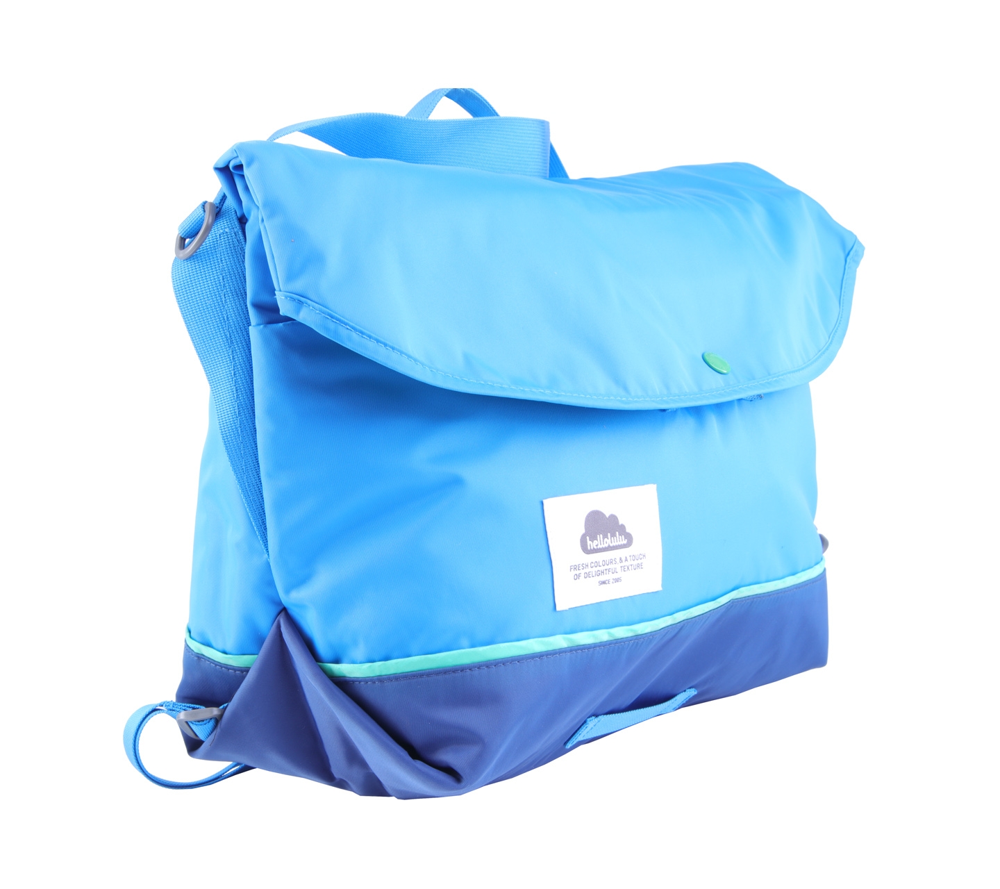 Hellolulu Blue l\laptop Messenger Bag Sling Bag