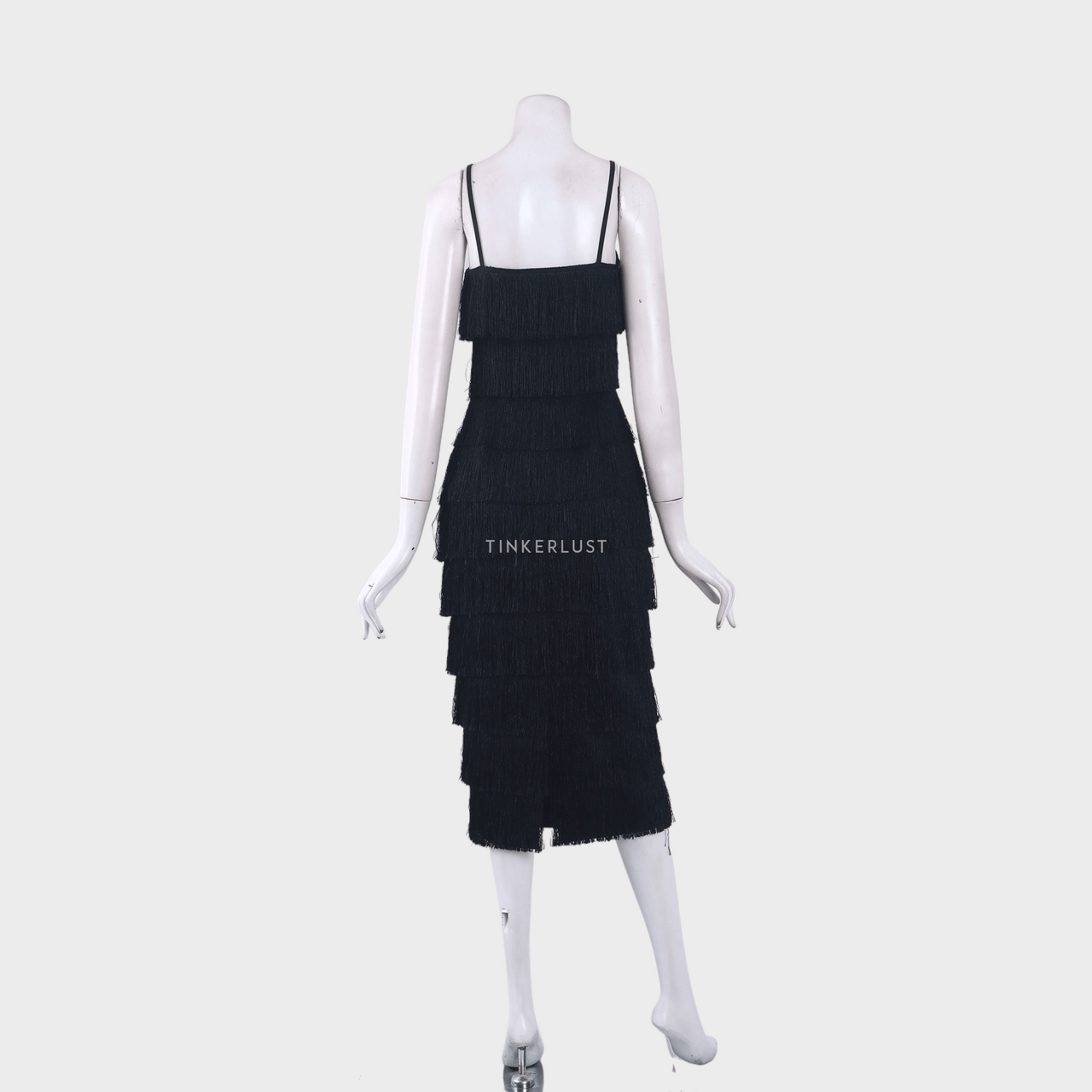 Lavish Alice Black Midi Dress