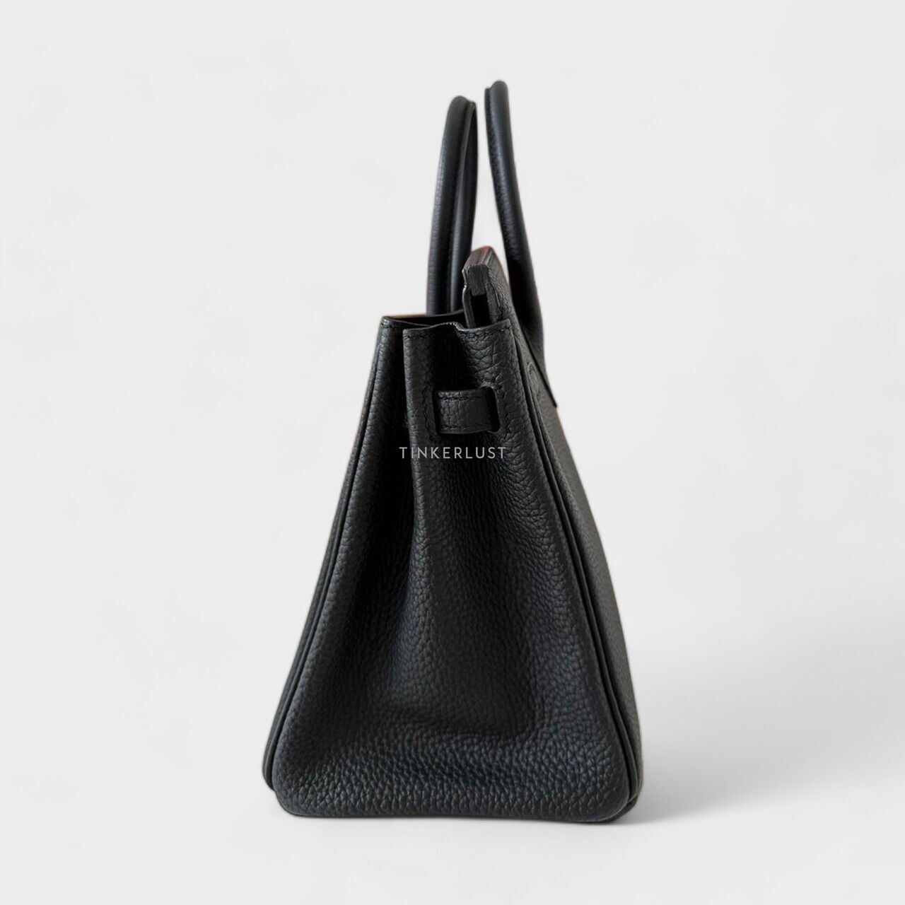 Hermes Birkin 25 Black Togo RGHW #D Handbag