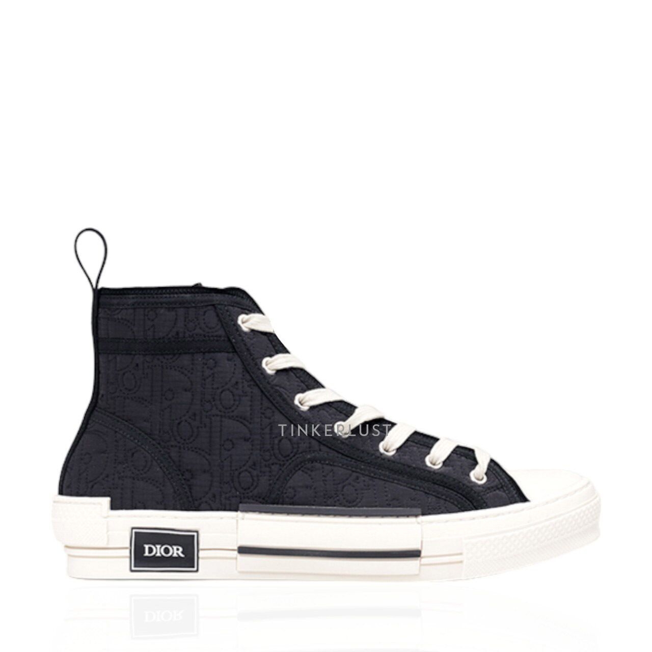 Christian Dior B23 Oblique Kumo High-Top Black & White Sneakers