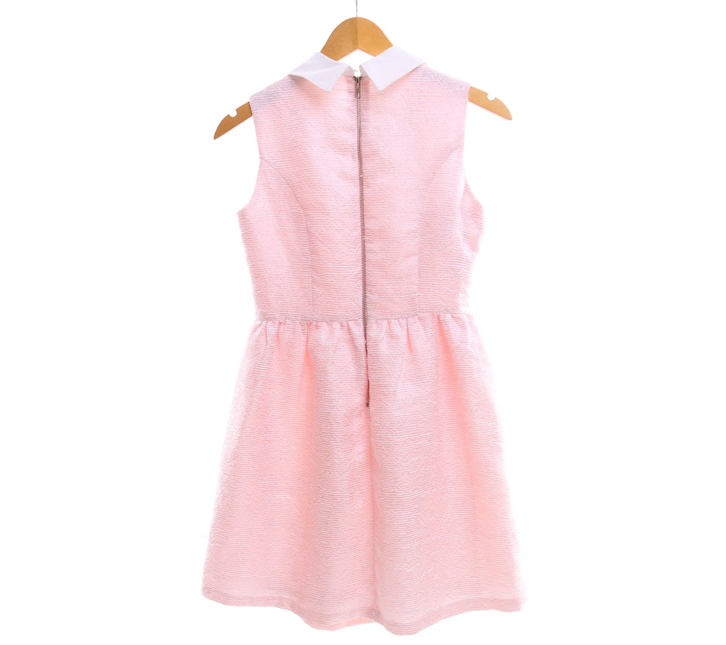 Moon River Pink Rose Collar Sequin Mini Dress