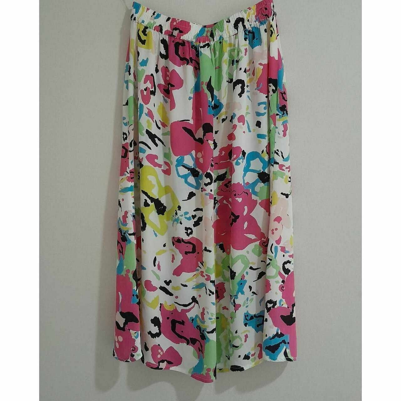 River Island Multicolour Floral Slit Midi Skirt