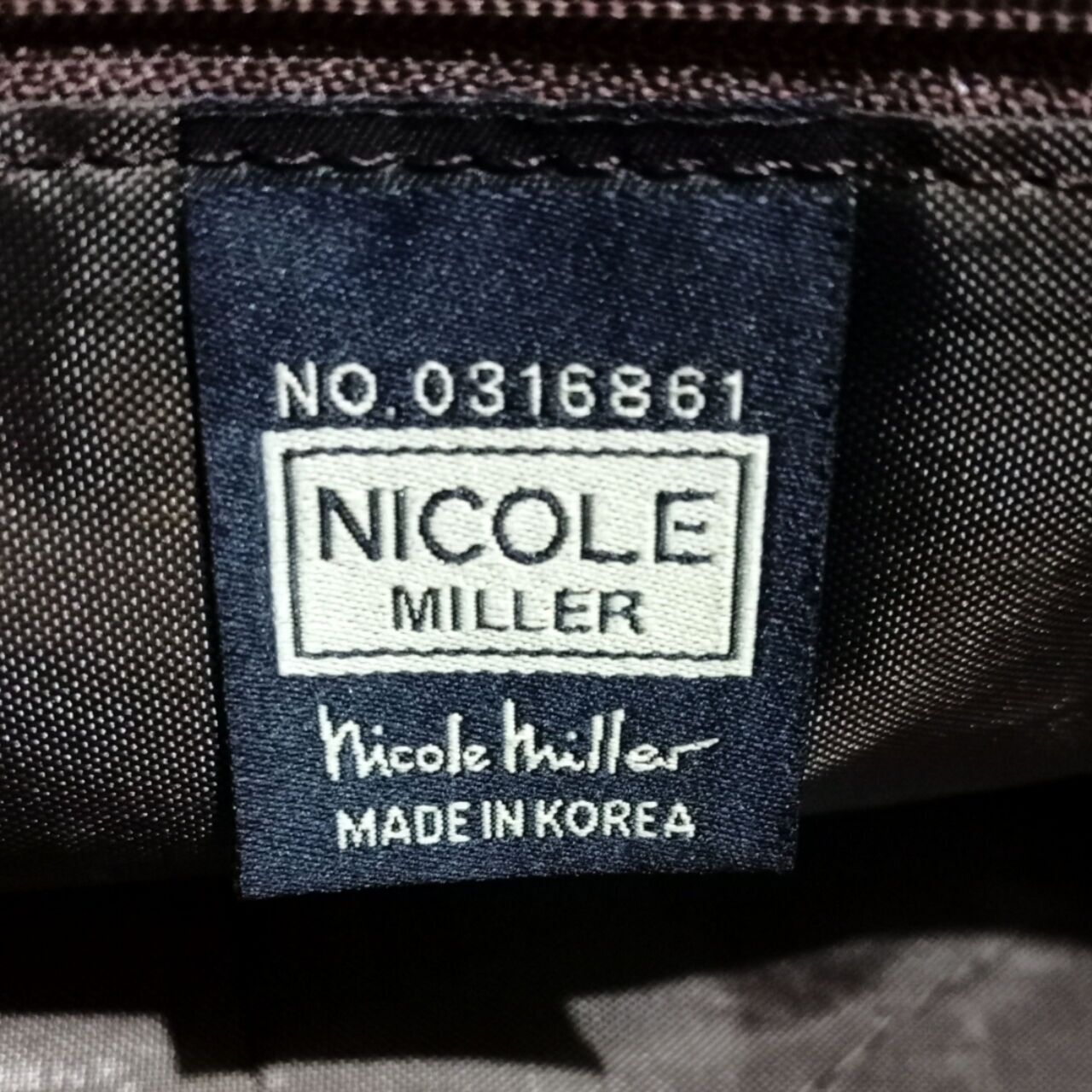 Nicole Miller Black Backpack