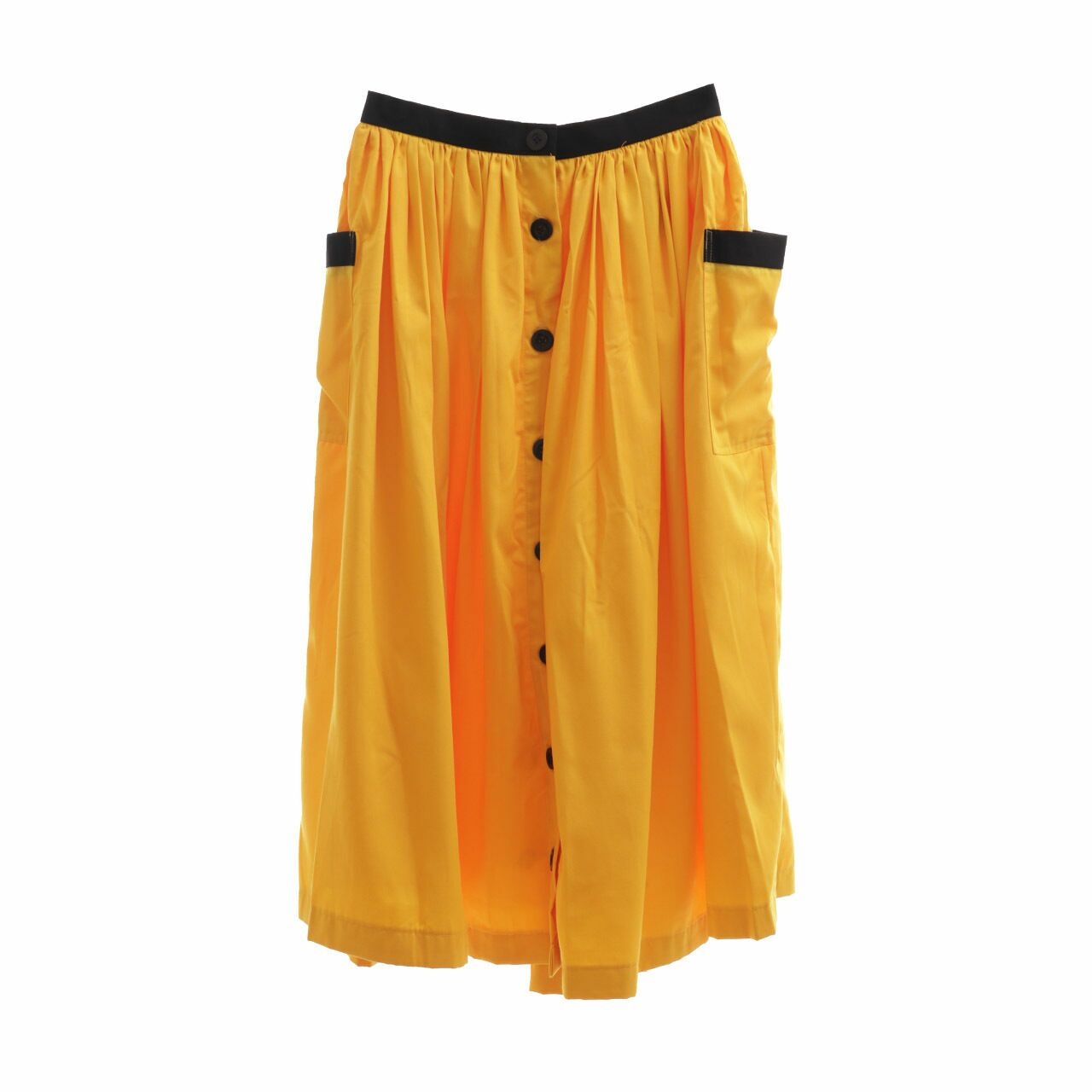 Hellopupu Yellow Midi Skirt
