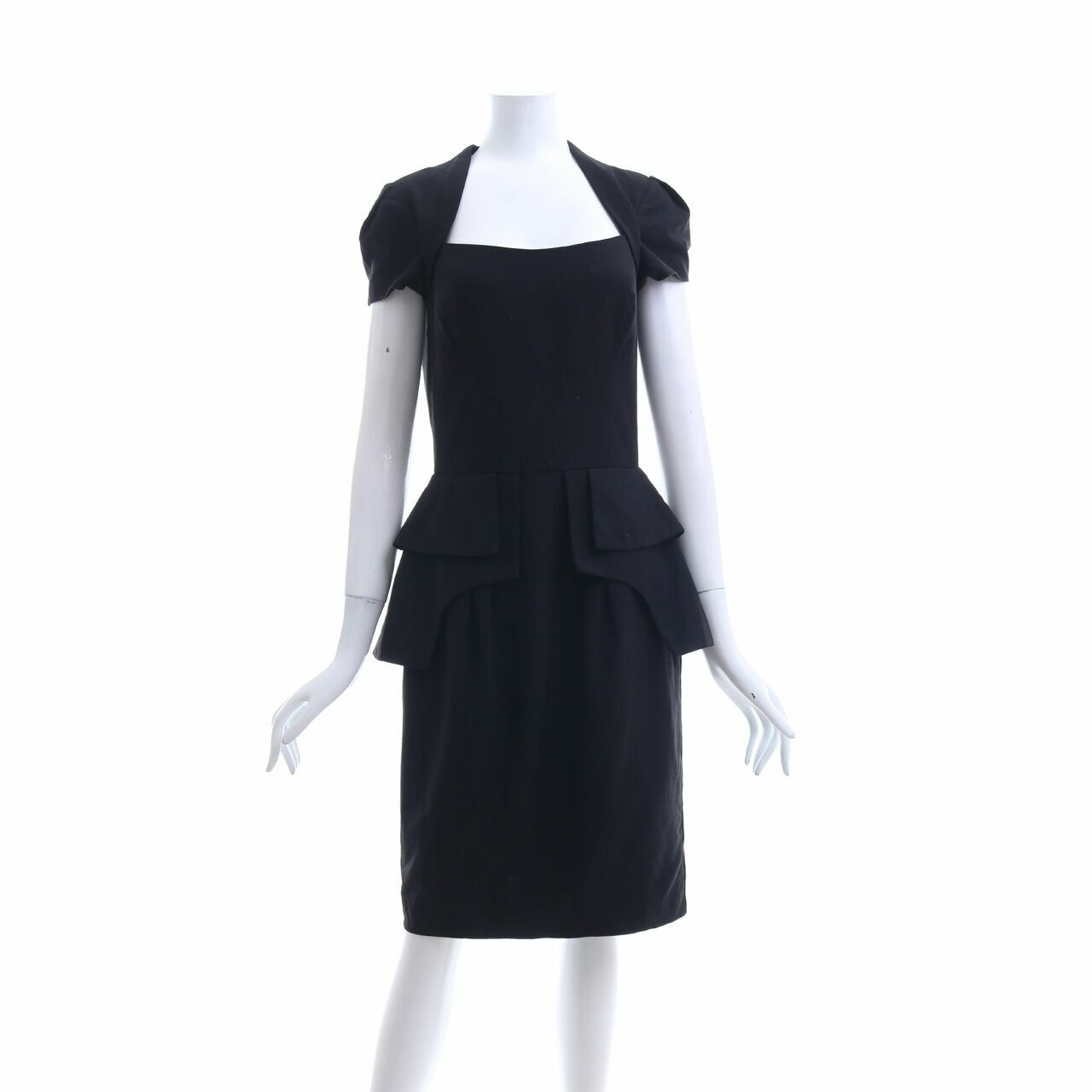 Cue Black Midi Dress