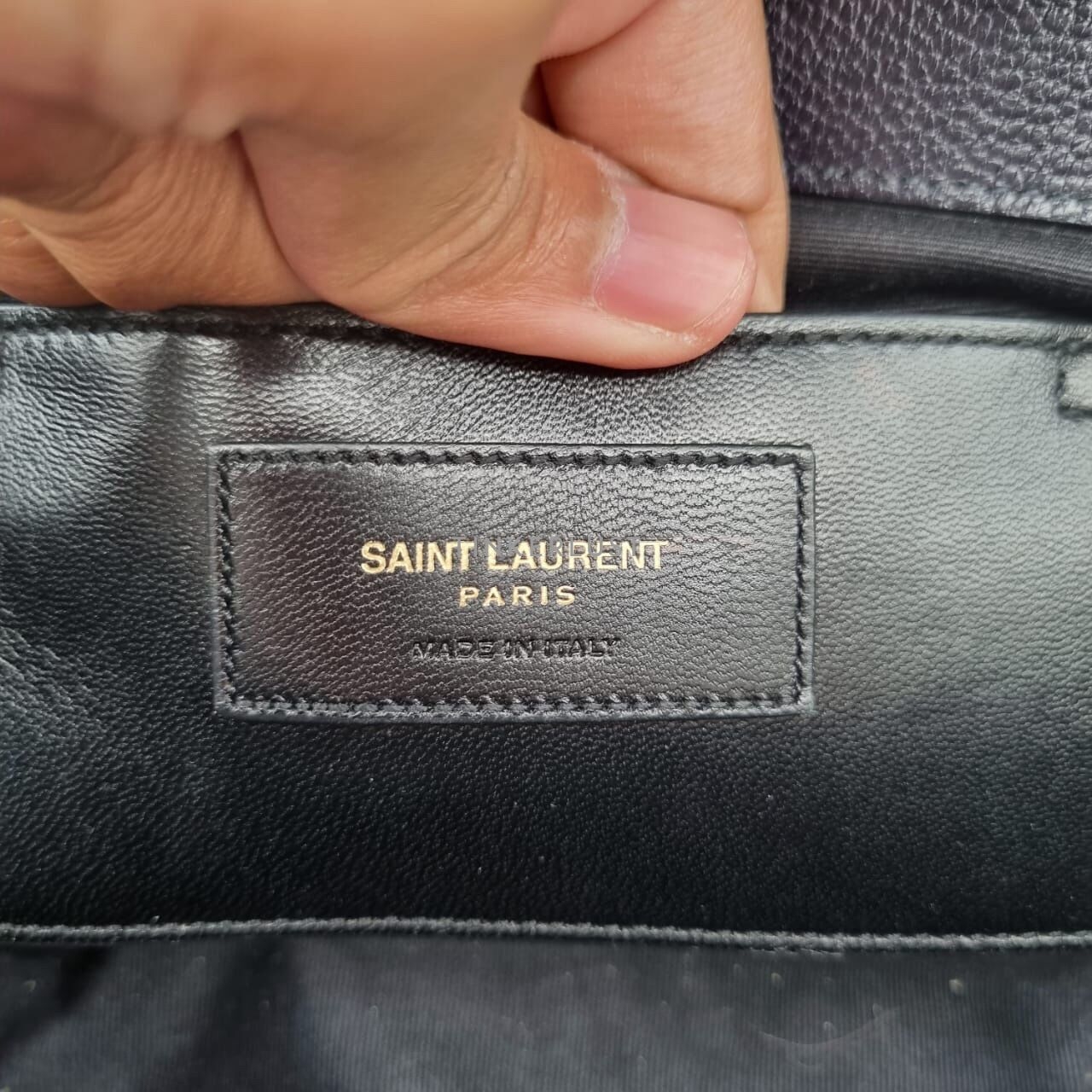 Saint Laurent Monogram Small Envelope Tricolor 2016 Satchel