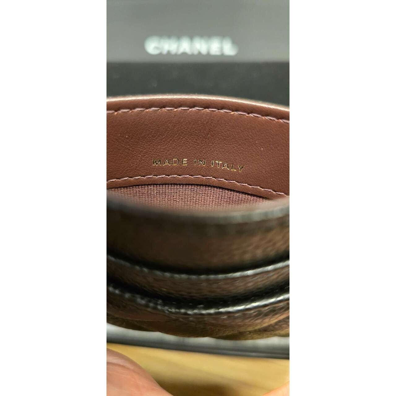 Chanel CC Qulited Caviar Black Card Holder