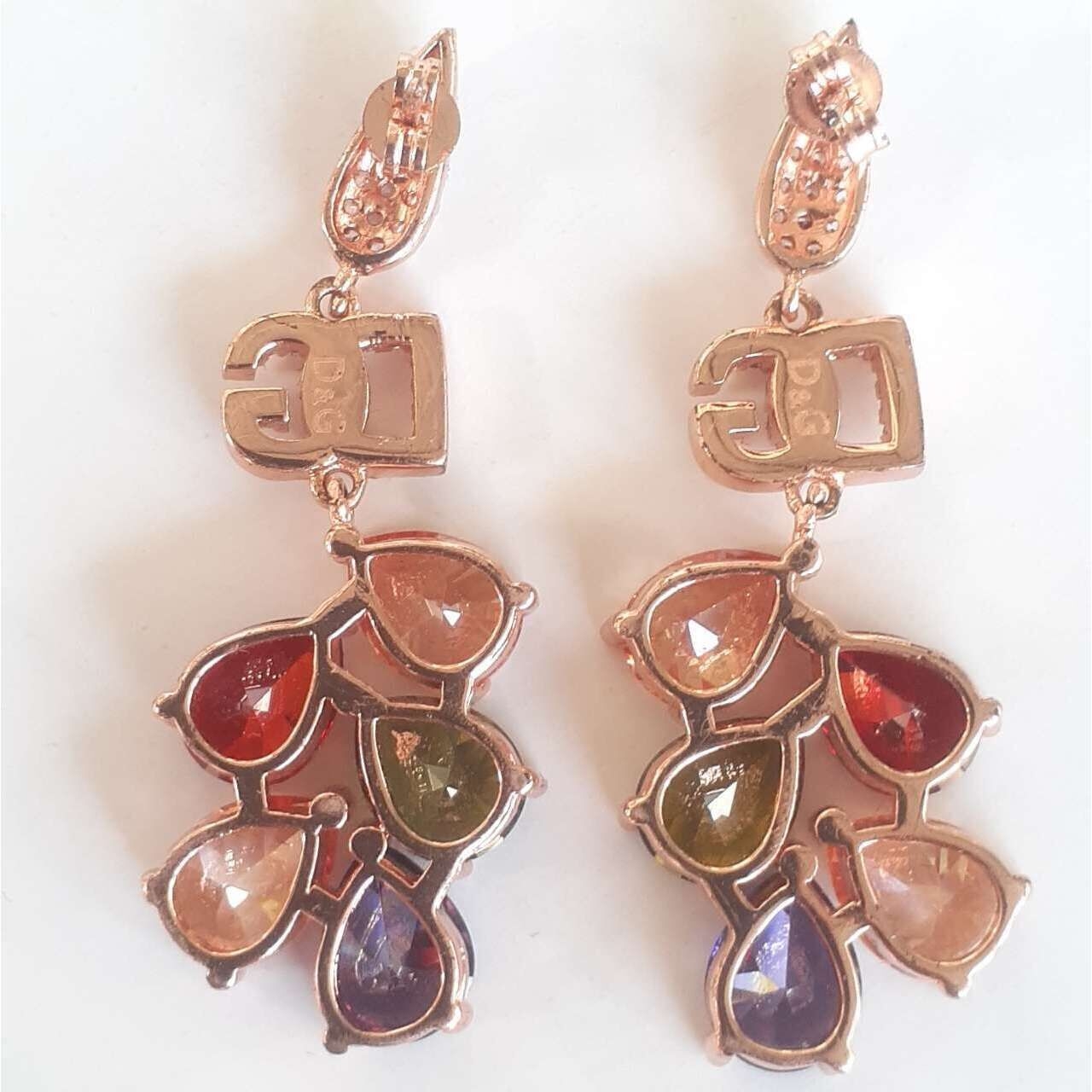 Dolce & Gabbana Multicolour Crystal Earrings Perhiasan