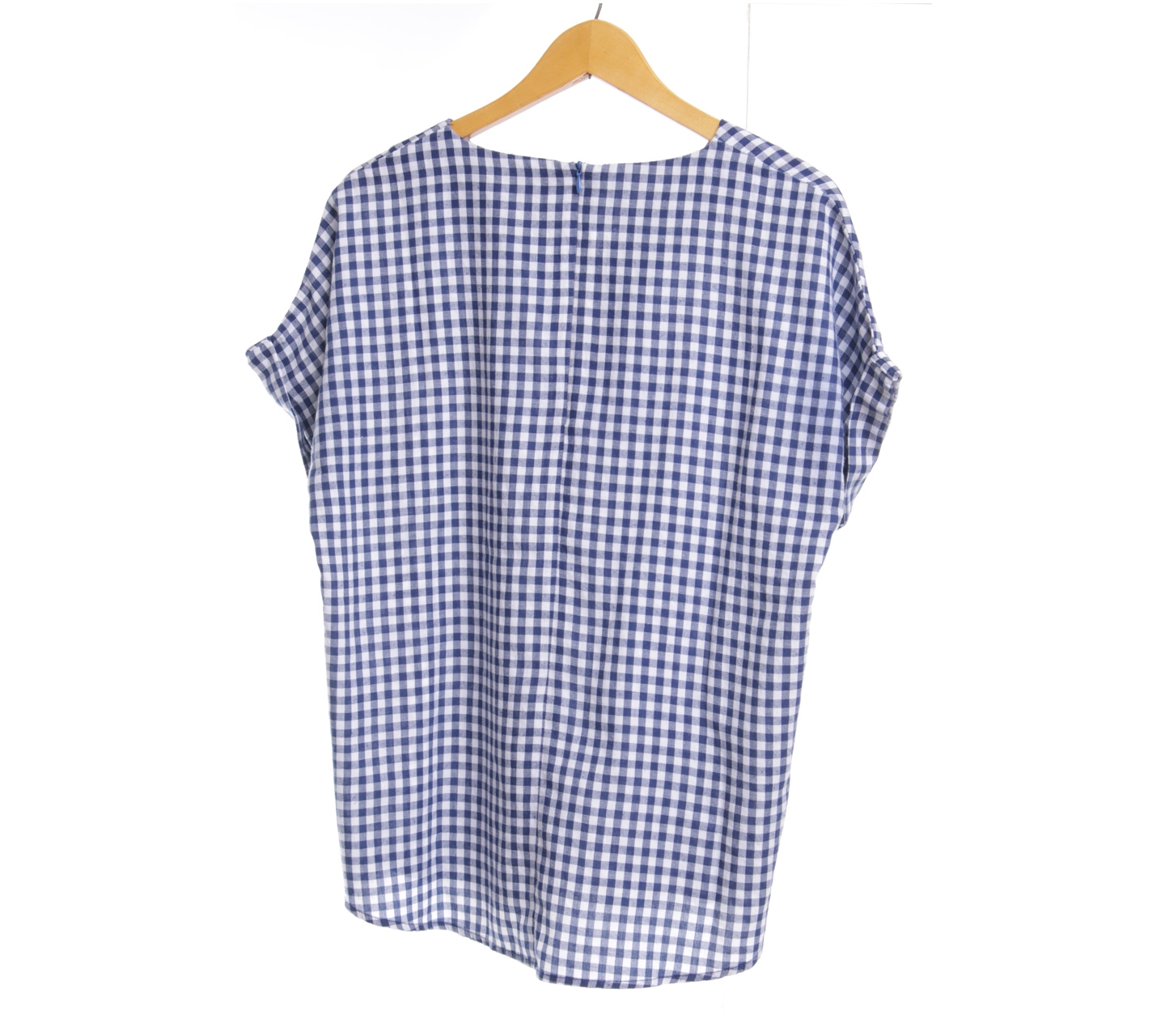 Hope Blue And White Plaid Blouse