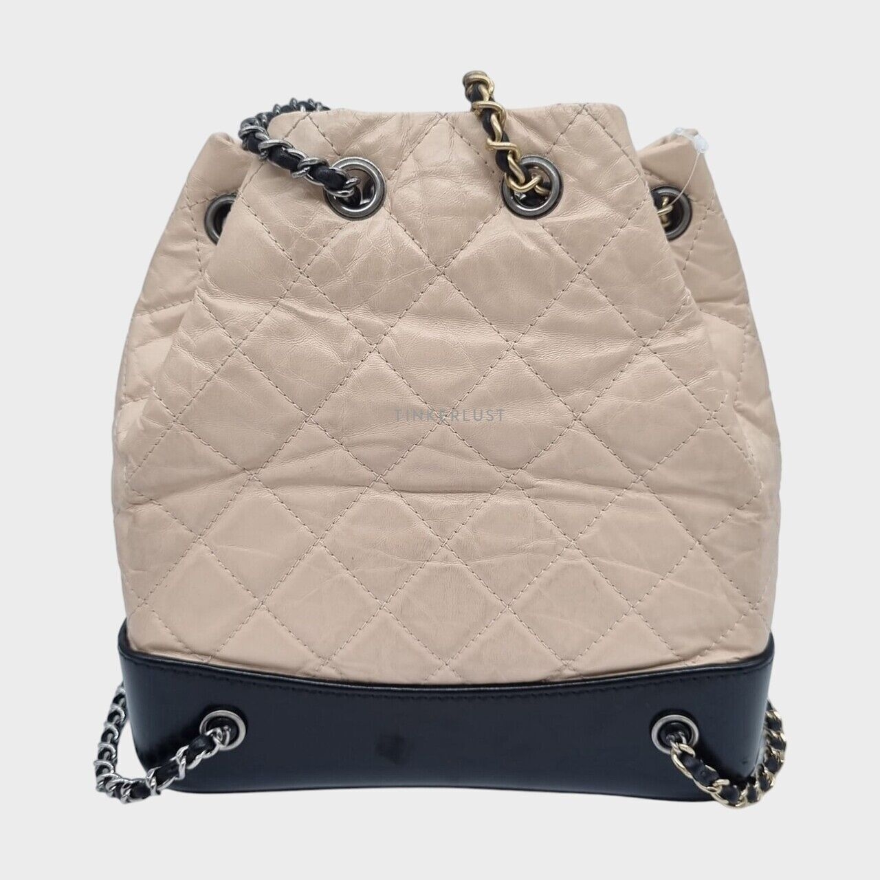 Chanel Gabrielle Beige #25 Drawstring Backpack