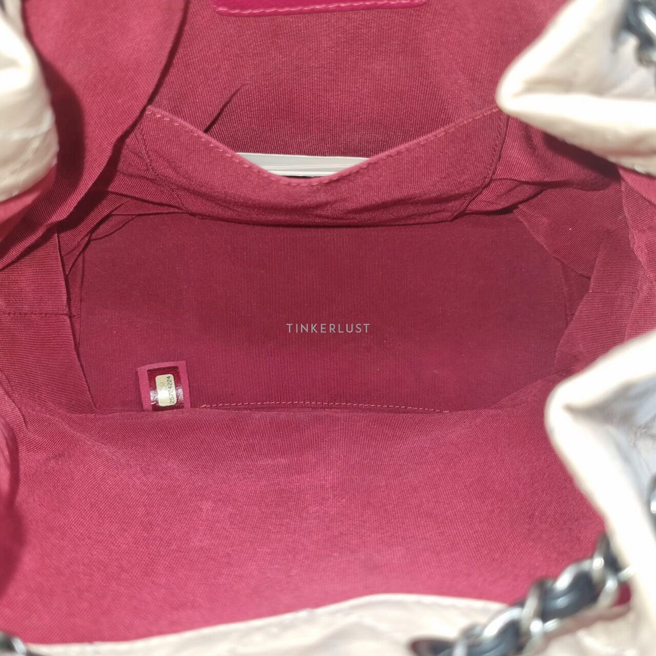 Chanel Gabrielle Beige #25 Drawstring Backpack