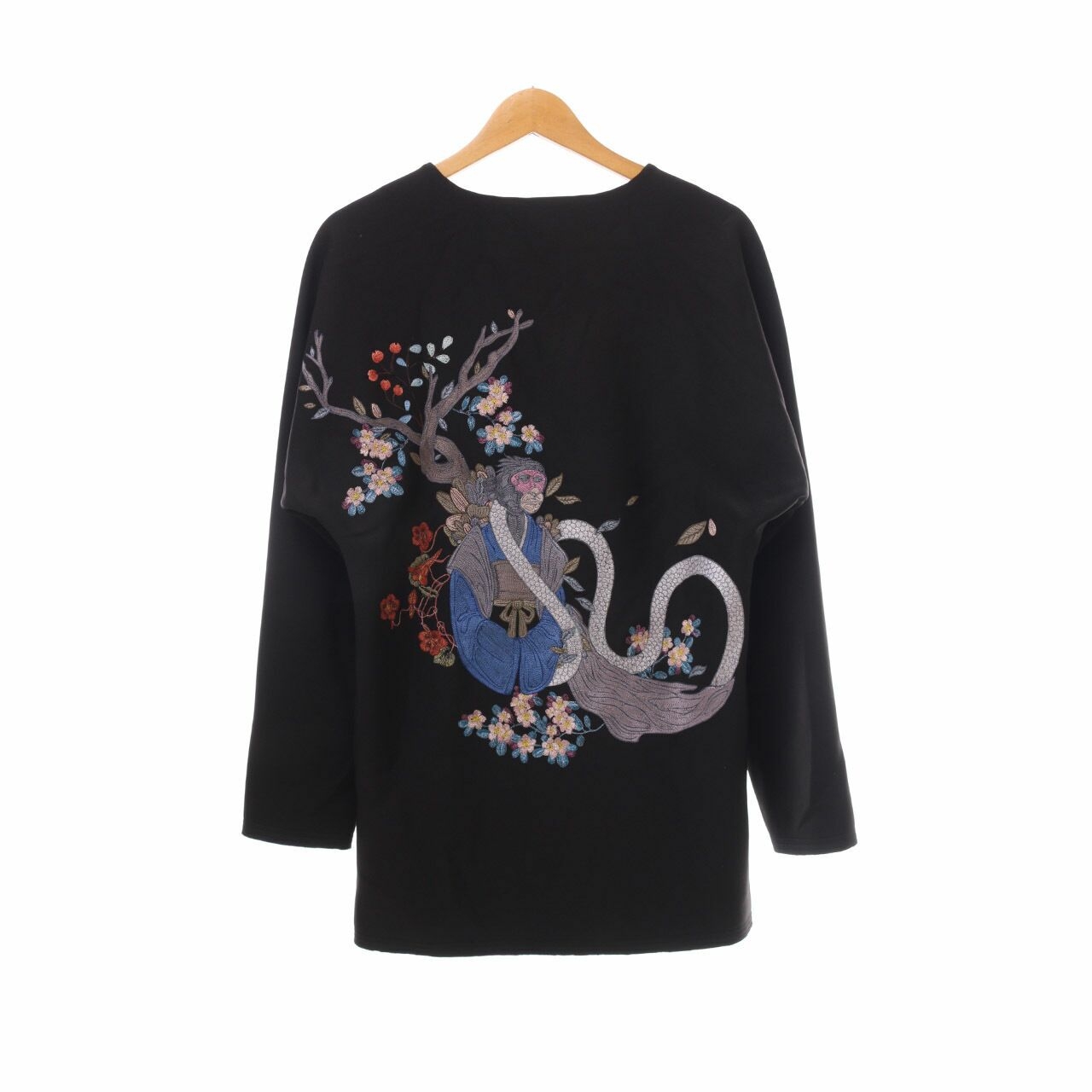 Patrick Owen Black With Embroidered Blouse
