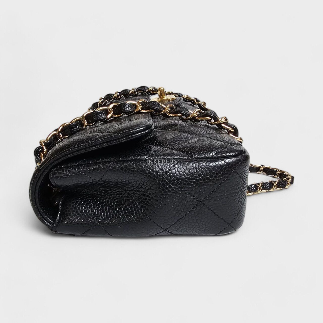 Chanel East West Black Caviar GHW Shoulder Bag