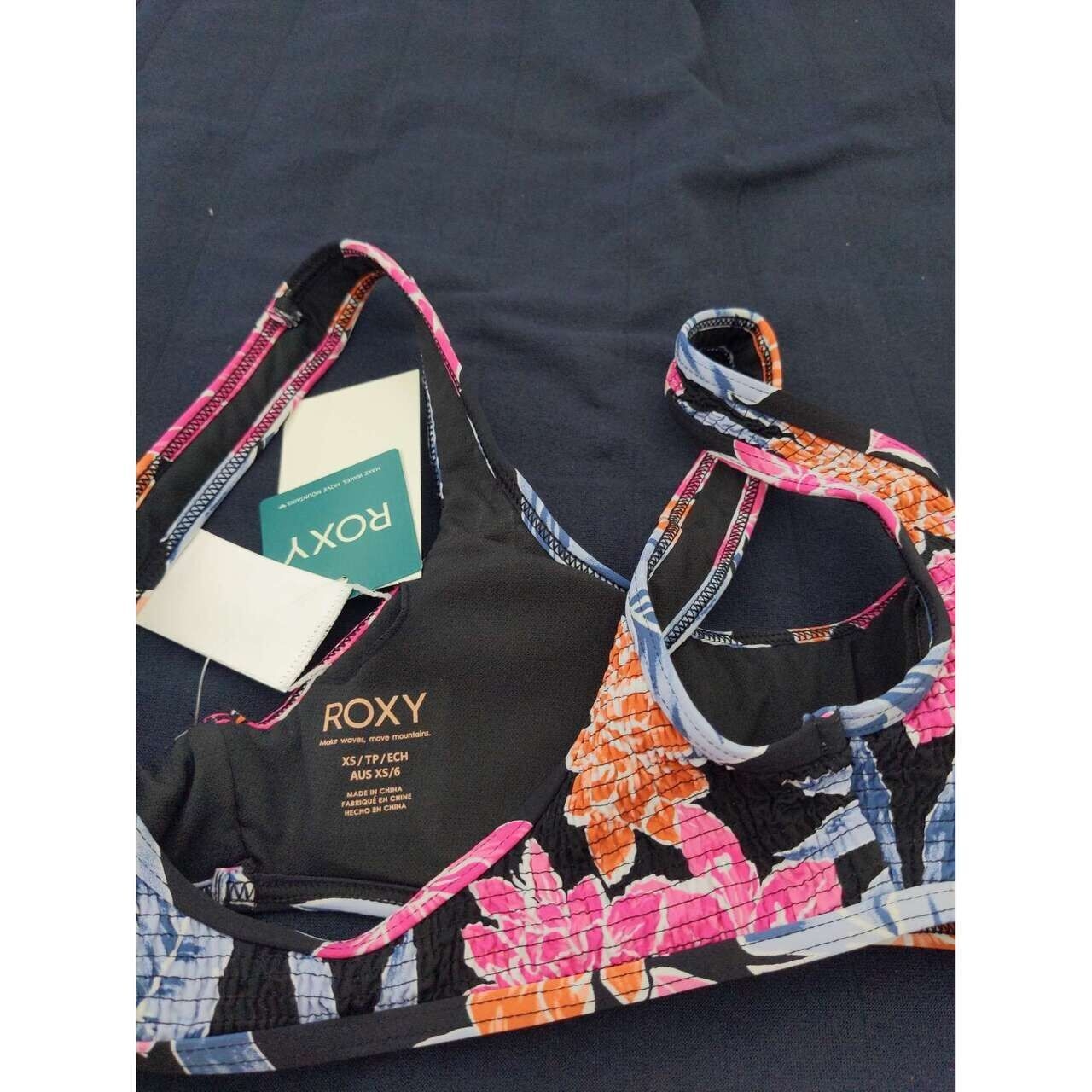 Roxy Multicolour Floral Bikini Top XS