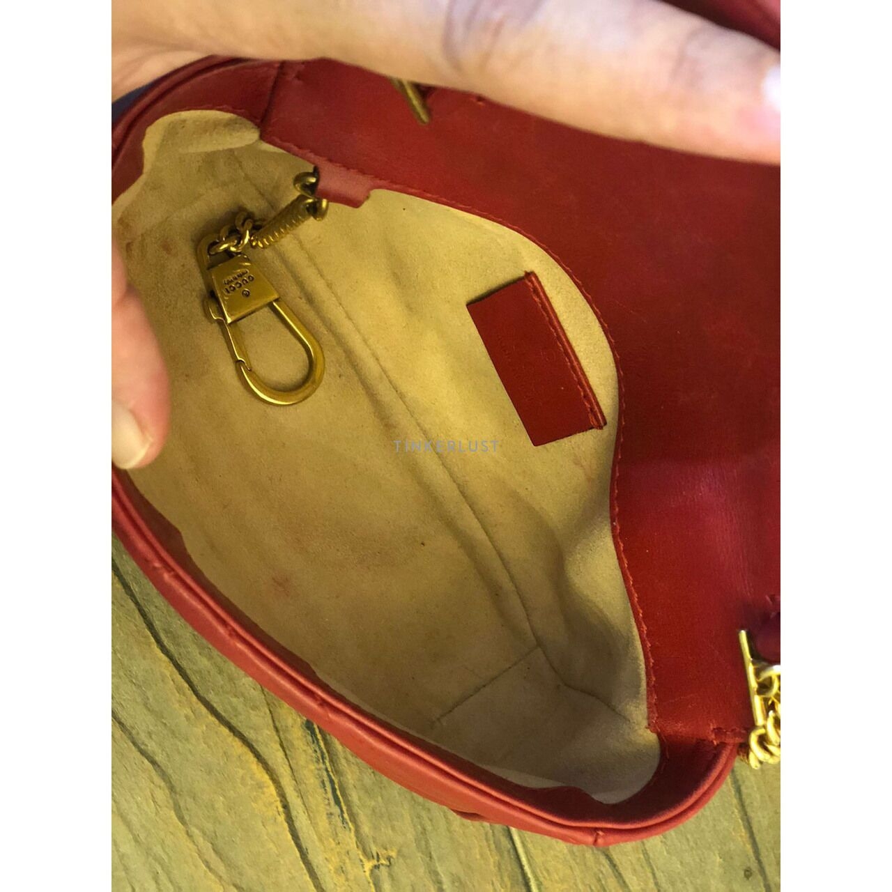 Gucci GG Marmont Red Super Mini 2021 Sling Bag