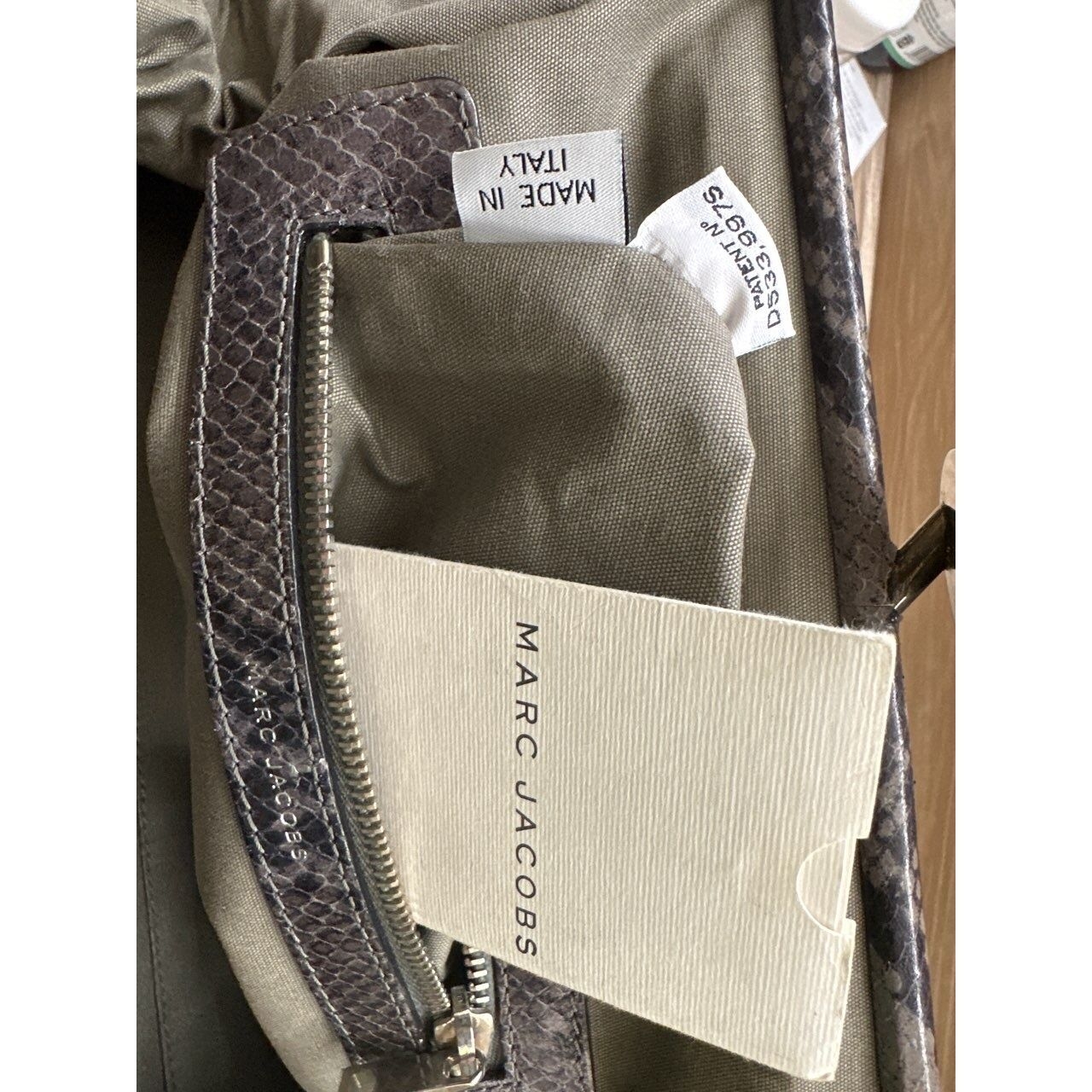 Marc Jacobs Stam Grey Handbag