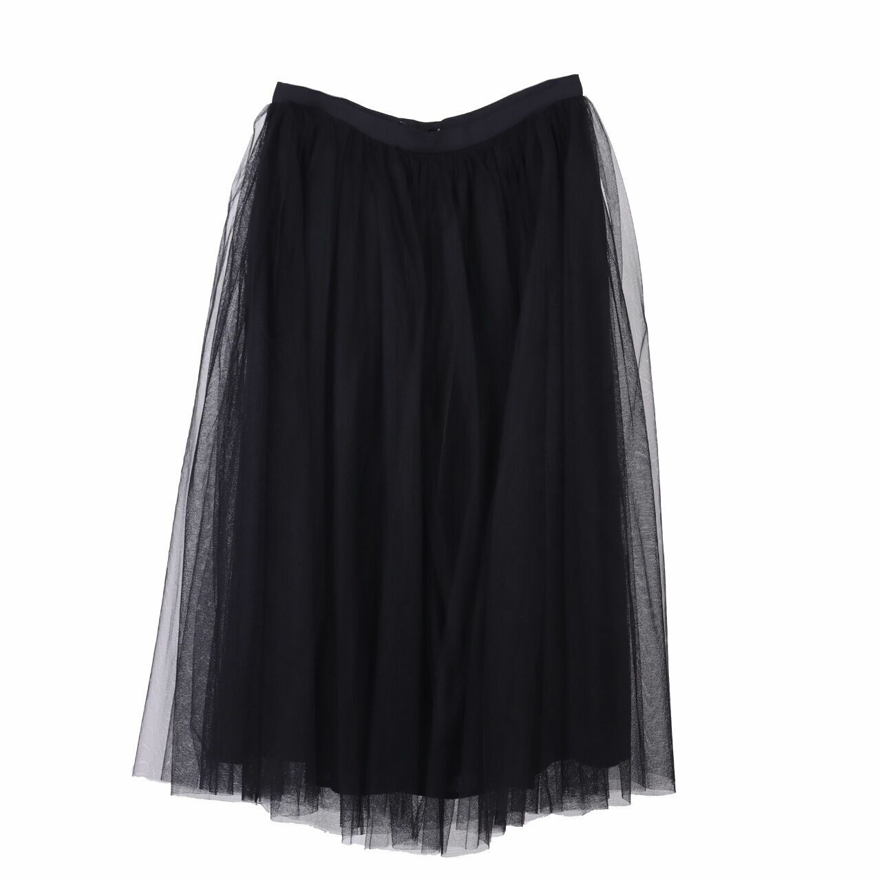 Rani Hatta Black Tile Midi Skirt