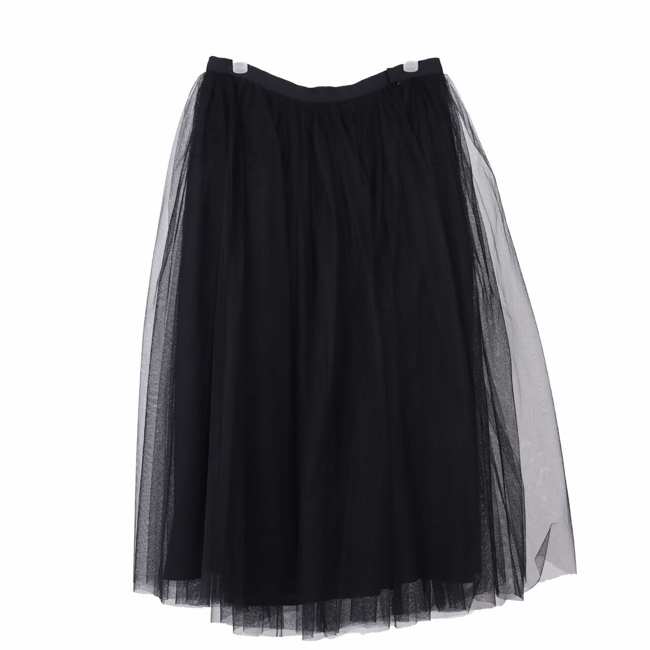 Rani Hatta Black Tile Midi Skirt