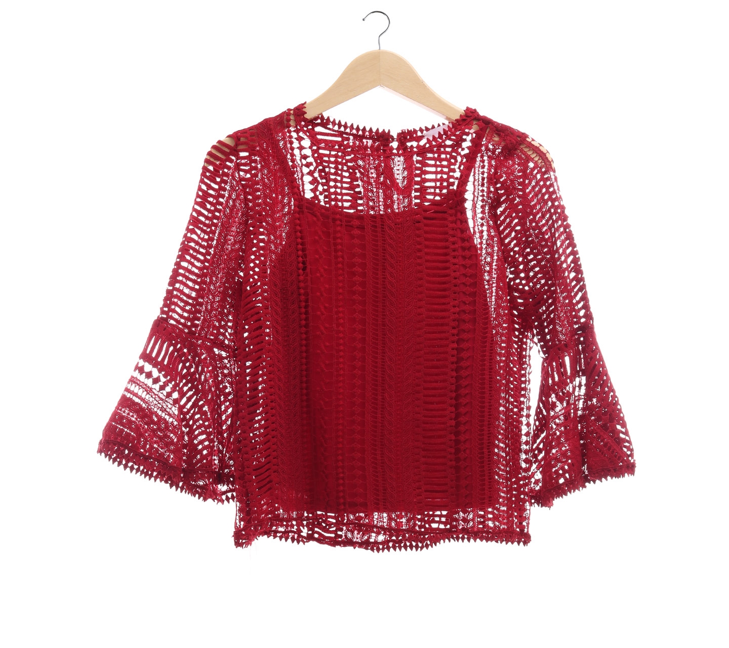 Smoochthelabel Red Lace With Inner Blouse