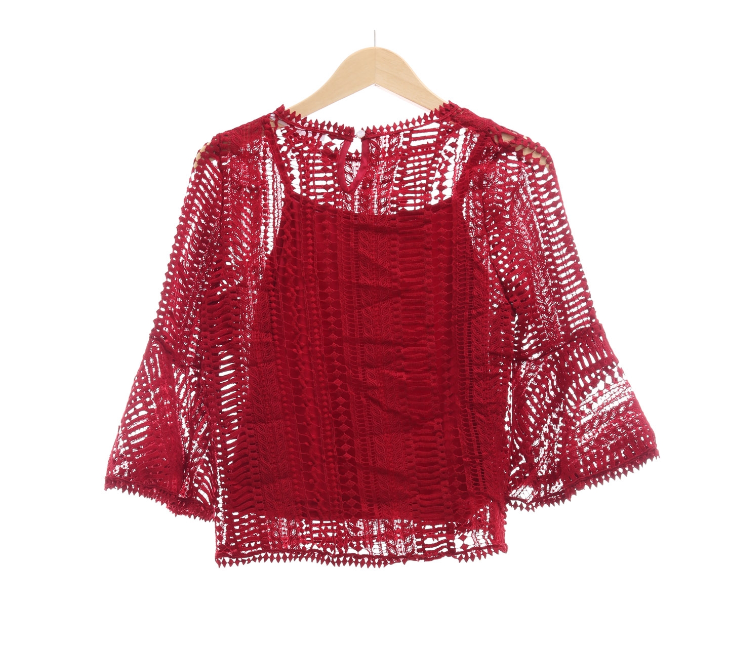 Smoochthelabel Red Lace With Inner Blouse