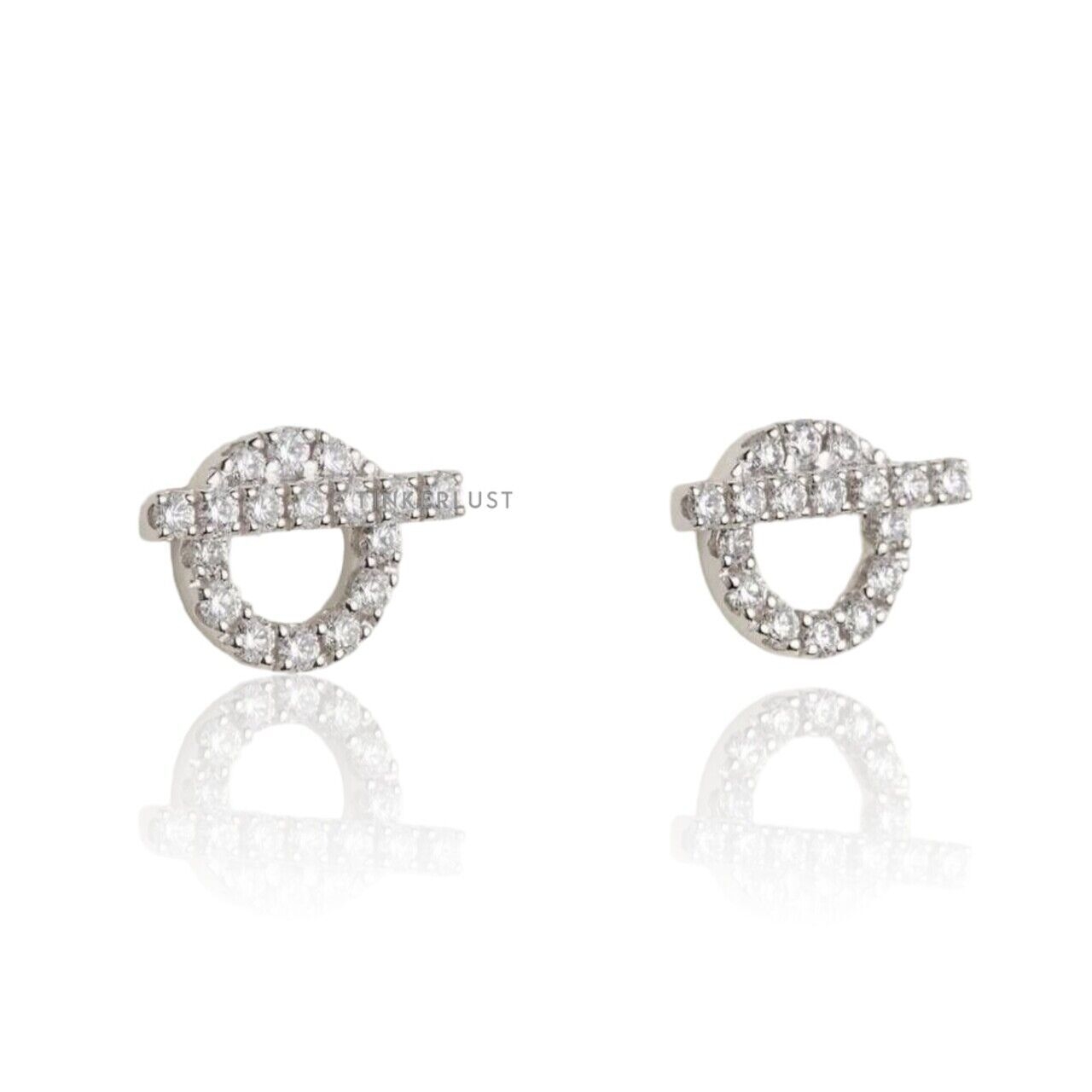 Hermes Finesse Diamond Earing White Gold 34 pcs Diamond 0.92 ct Jewellery