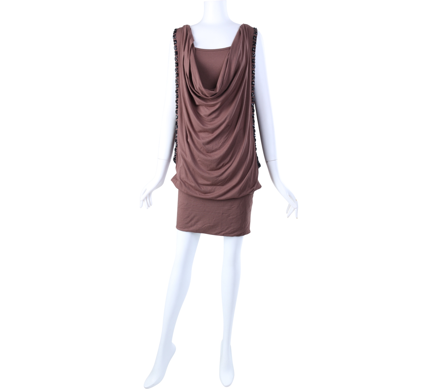 Arithalia Brown Mini Dress