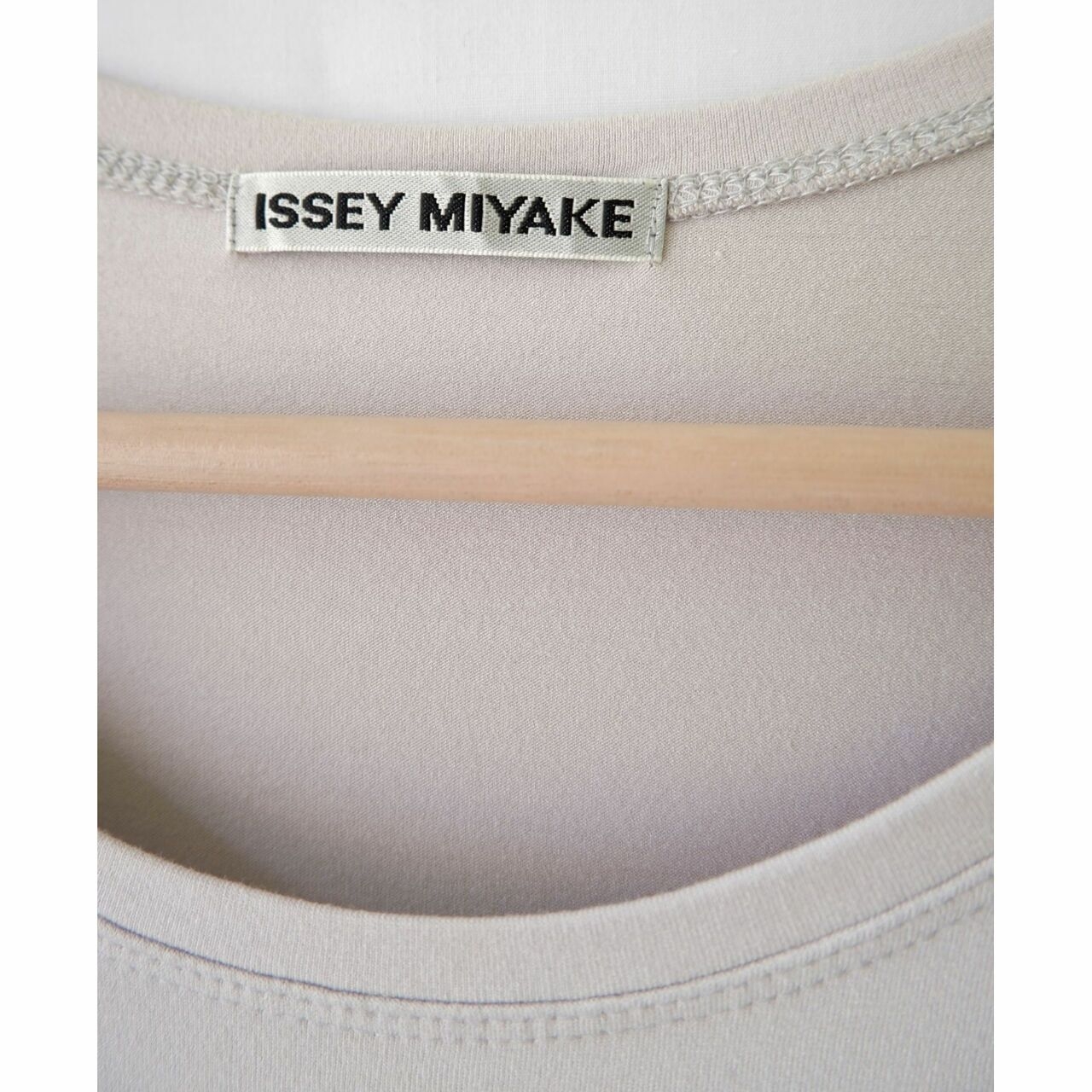 Issey Miyake Light Grey Drape Long Sleeve Blouse