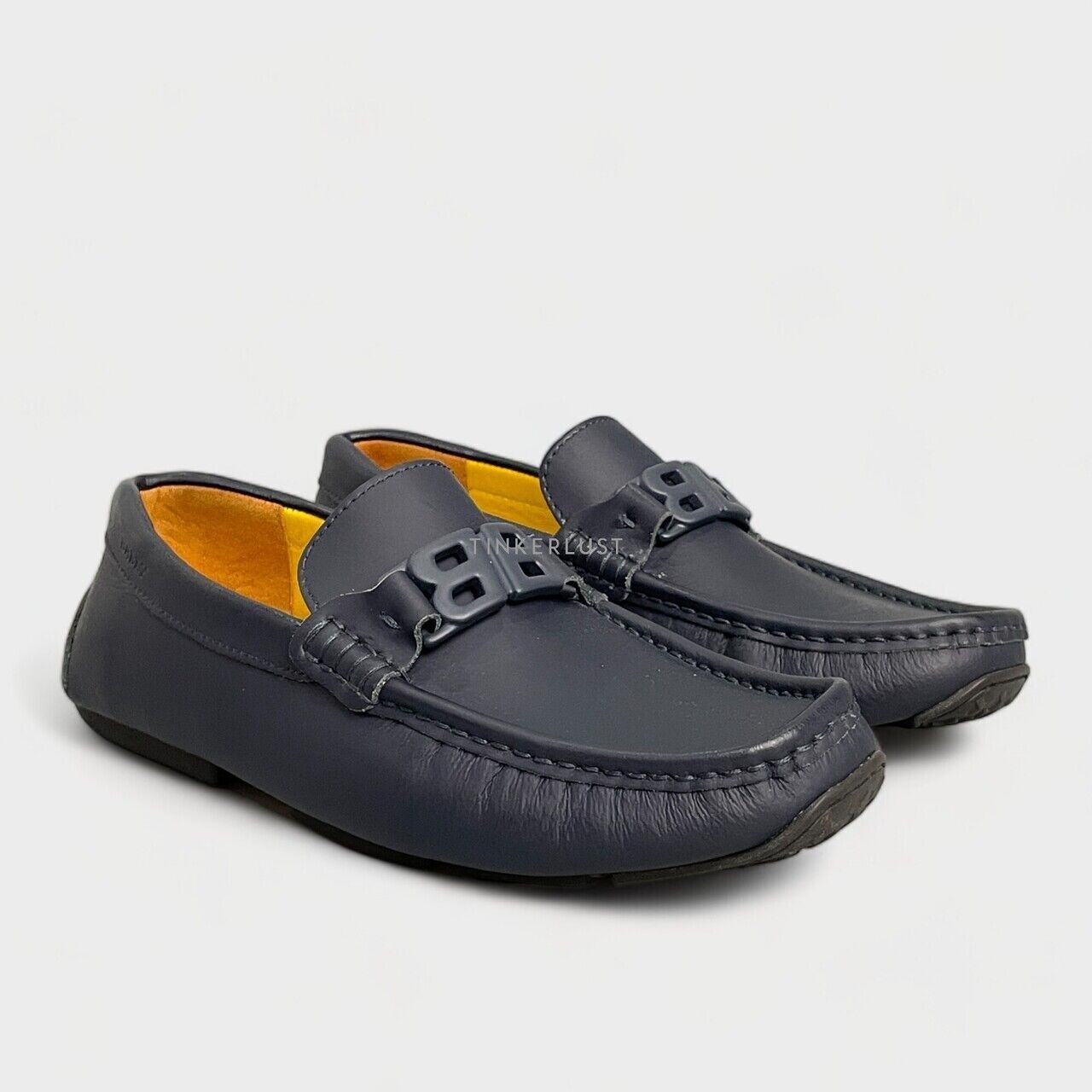 Bally Pericles Blue Leather Loafers